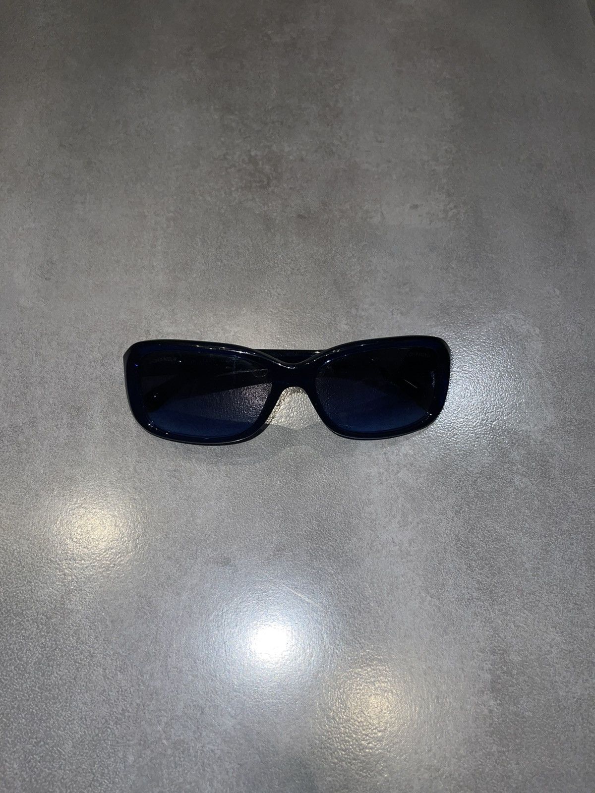 Chanel Chanel 5247 C.503/S2 Dark Blue Sunglasses Size ONE SIZE - 4 Thumbnail
