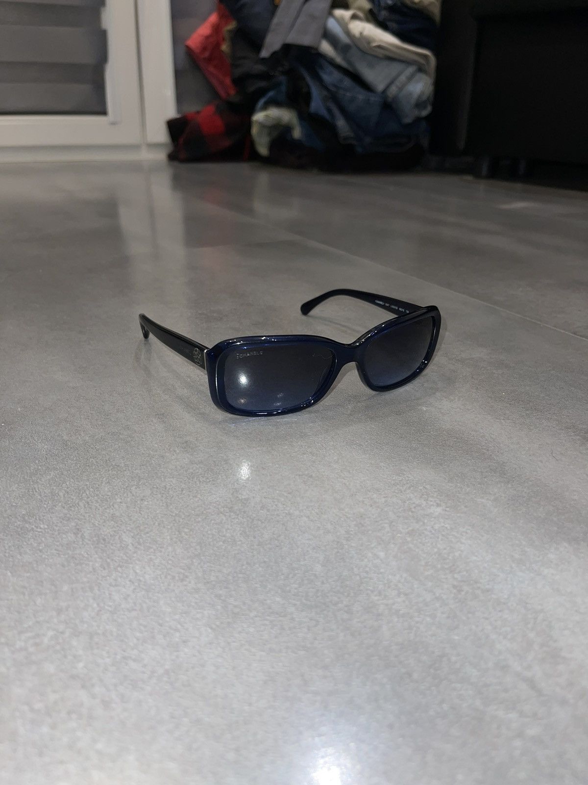 Chanel Chanel 5247 C.503/S2 Dark Blue Sunglasses Size ONE SIZE - 3 Thumbnail