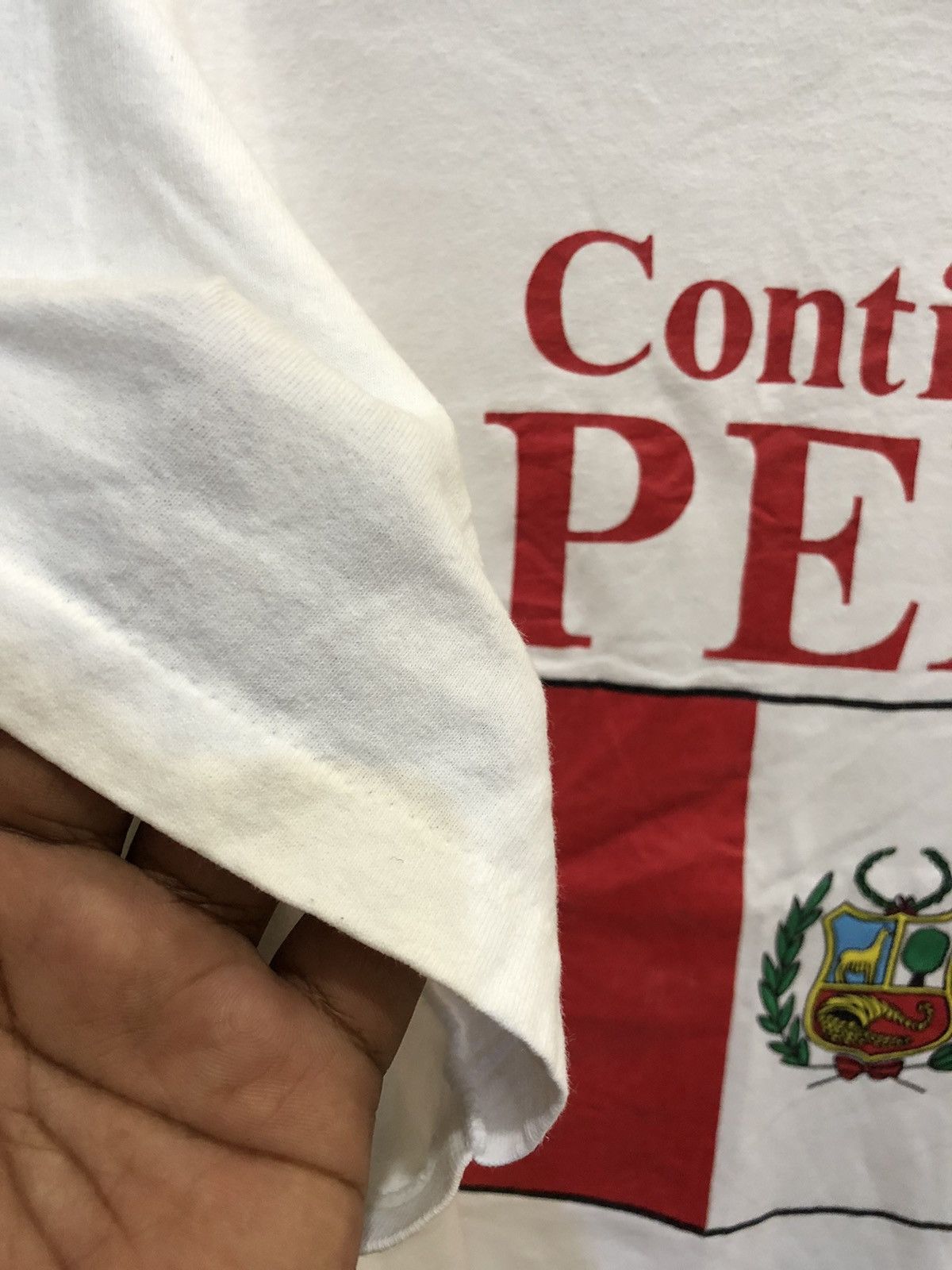 Vintage Vintage 90s Contigo PERU tees big logo size XL Size US XL / EU 56 / 4 - 5 Thumbnail