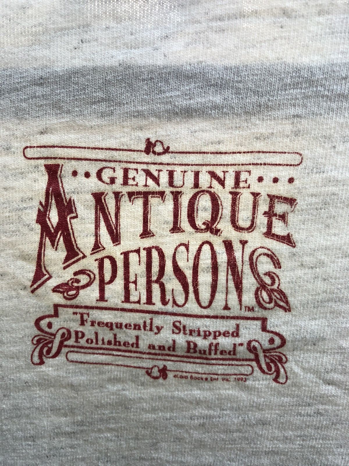Vintage Vintage 90s GENUINE ANTIQUE PERSON tee Size US XL / EU 56 / 4 - 9 Thumbnail
