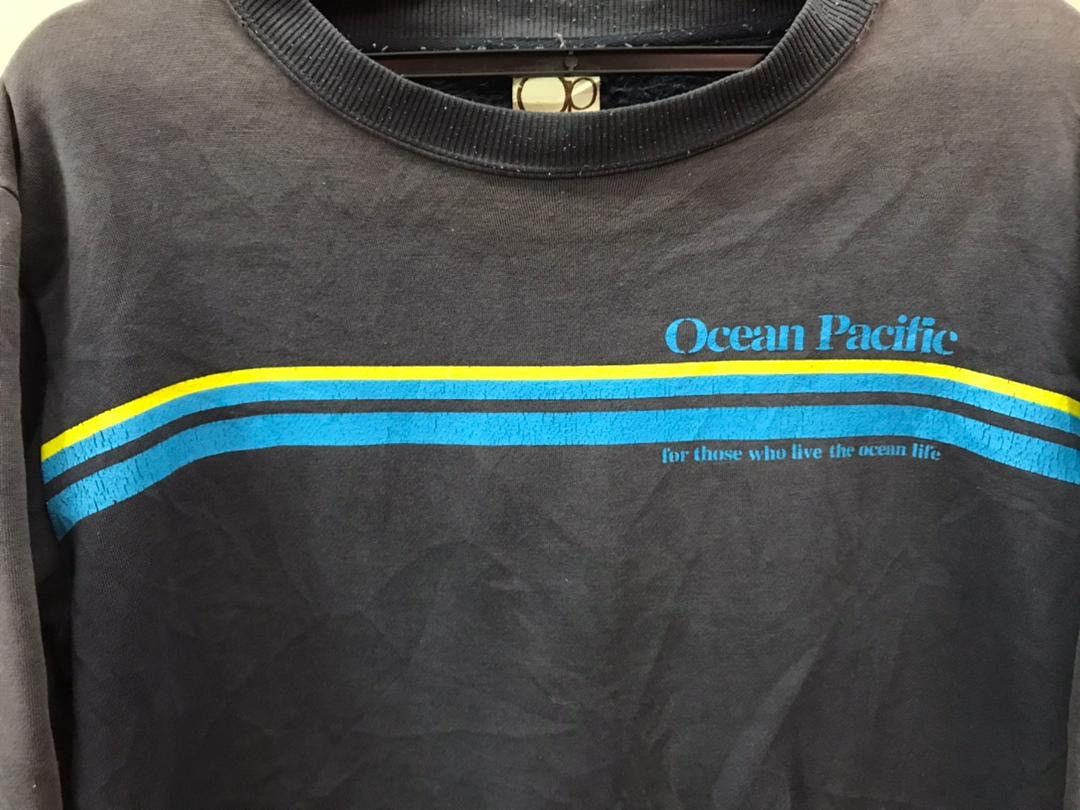 Ocean Pacific × Vintage Sun Faded Sweatshirt Ocean Pacific Size US XL / EU 56 / 4 - 4 Thumbnail