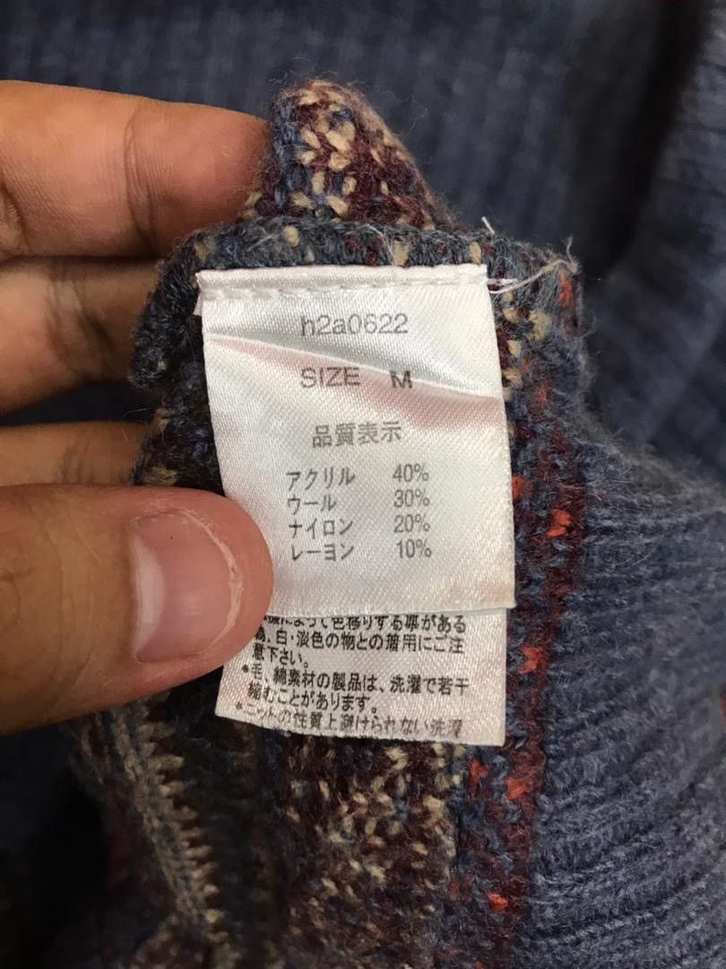 Japanese Brand Soulberry Multicolour KNITWEAR 5 button Size US M / EU 48-50 / 2 - 8 Thumbnail