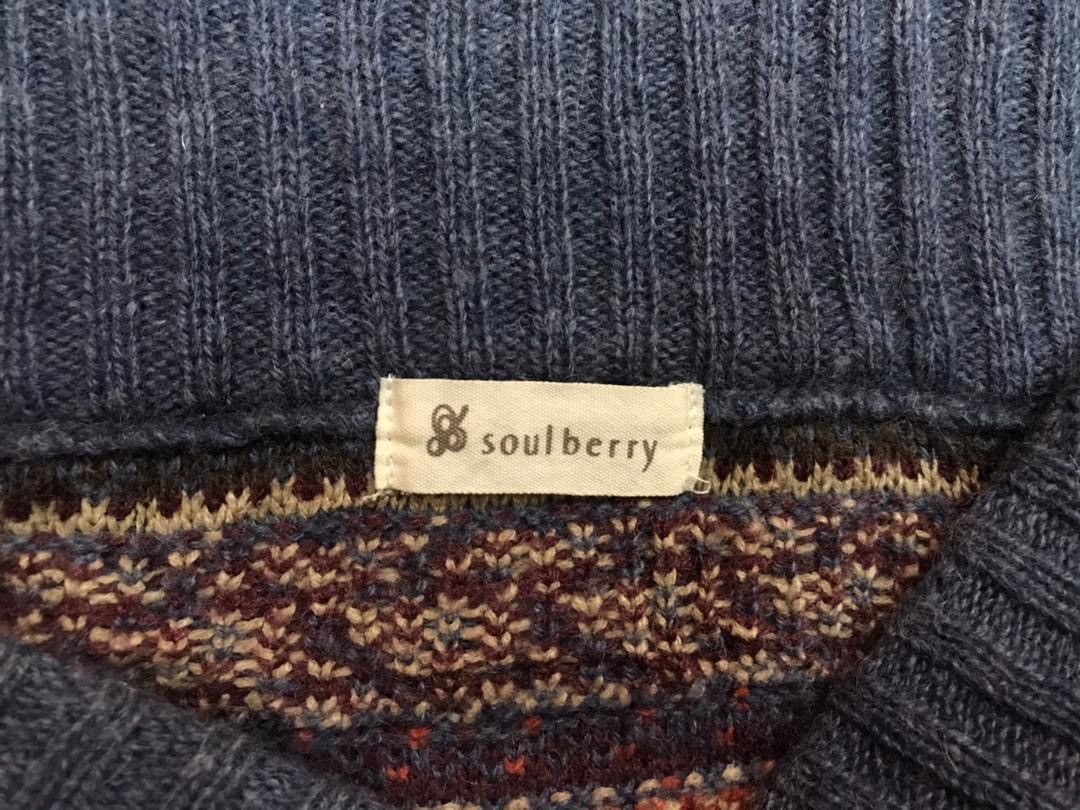 Japanese Brand Soulberry Multicolour KNITWEAR 5 button Size US M / EU 48-50 / 2 - 7 Thumbnail