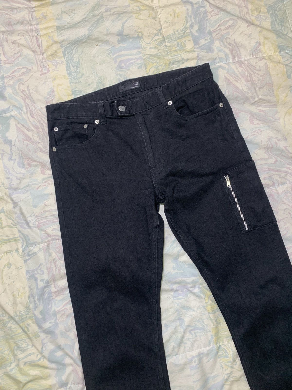 Undercover × Uniqlo Uniqlo x undercover Black multipocket stretchable pants Size US 33 - 2 Thumbnail