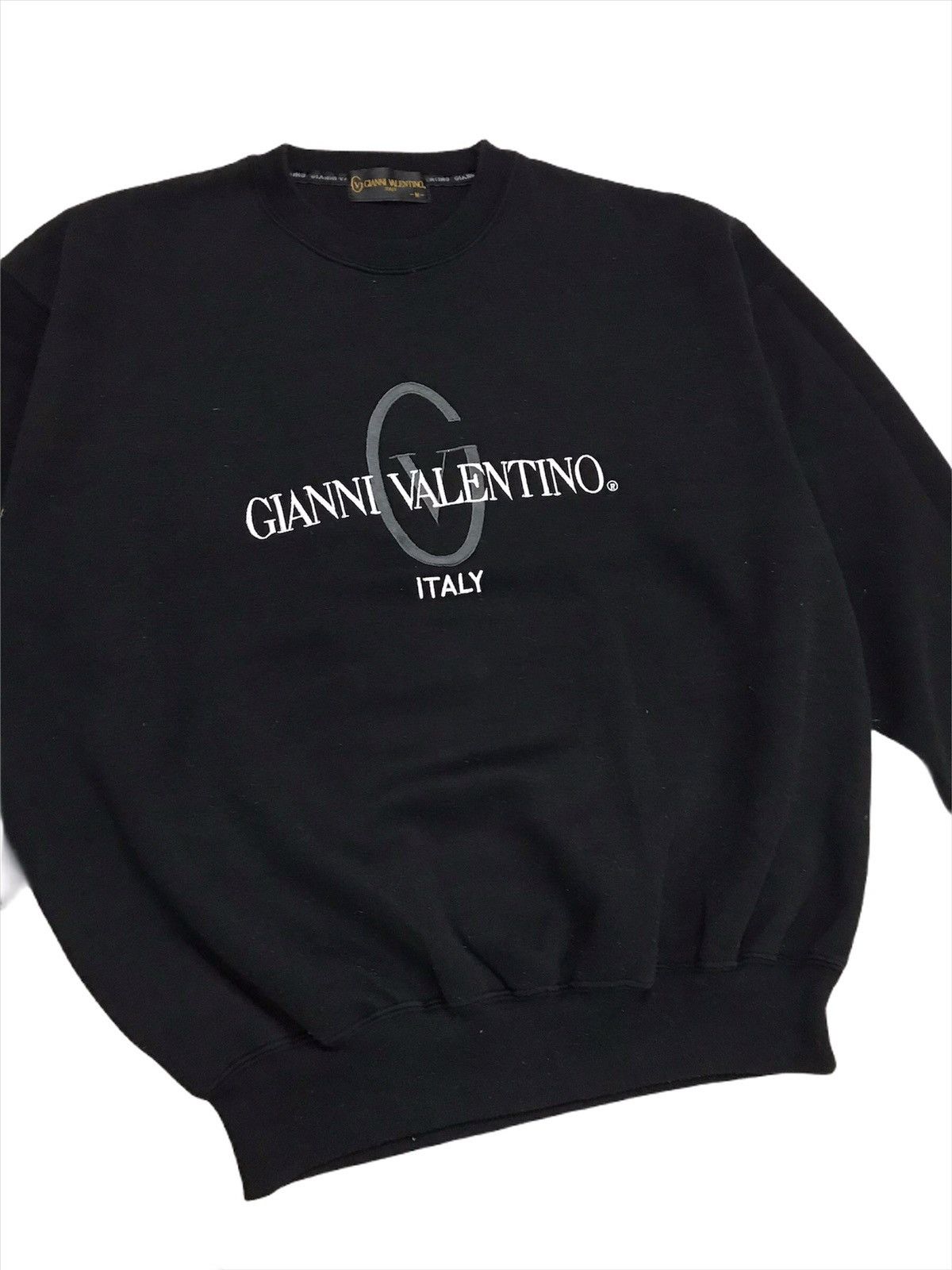 Valentino × Vintage Vintage Gianni Valentino Italy Embroidered Sweatshirt Size US M / EU 48-50 / 2 - 3 Thumbnail