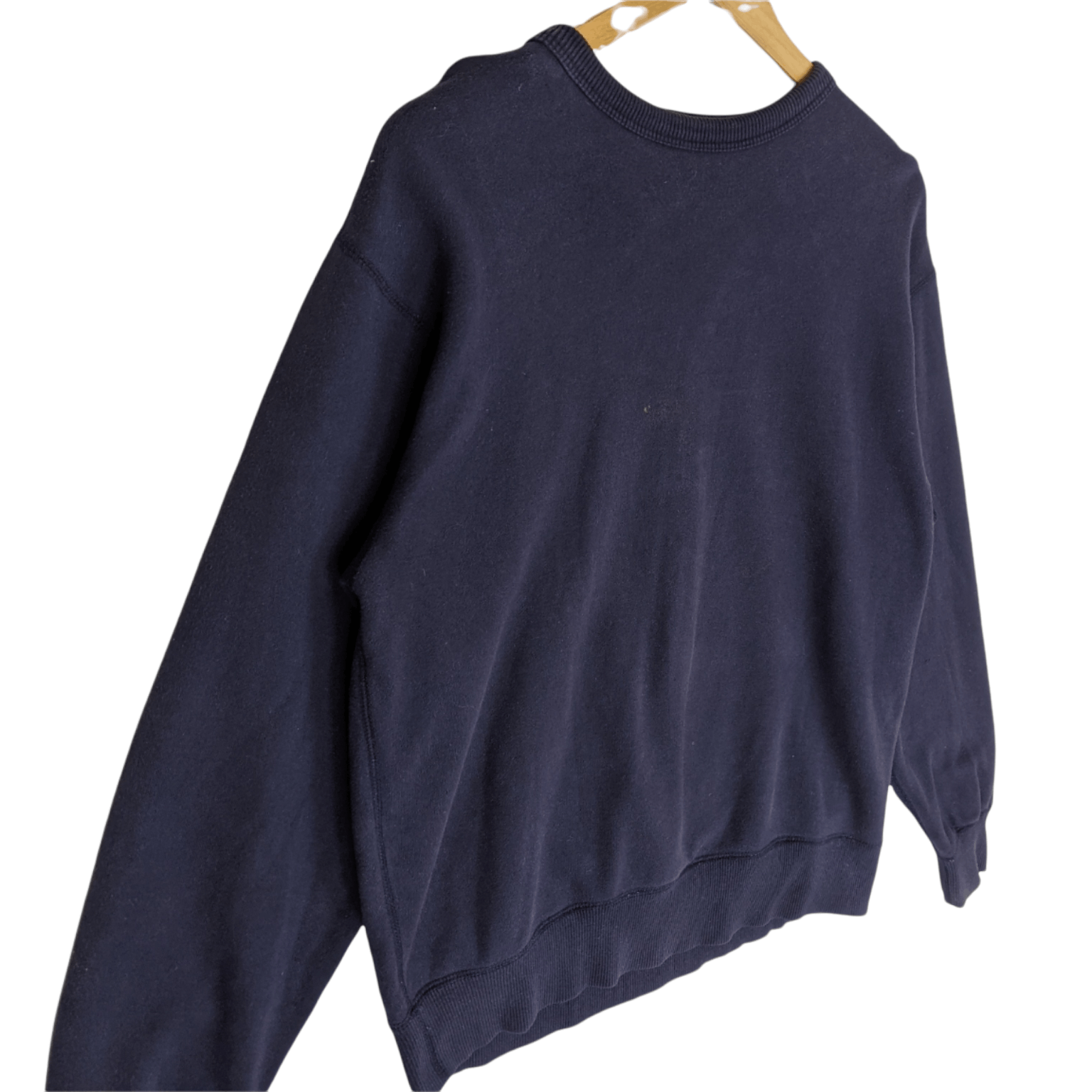 Japanese Brand × Uniqlo Vintage 90's UNIQLO Navy Plain Jumper Sweatshirt Size US L / EU 52-54 / 3 - 2 Thumbnail