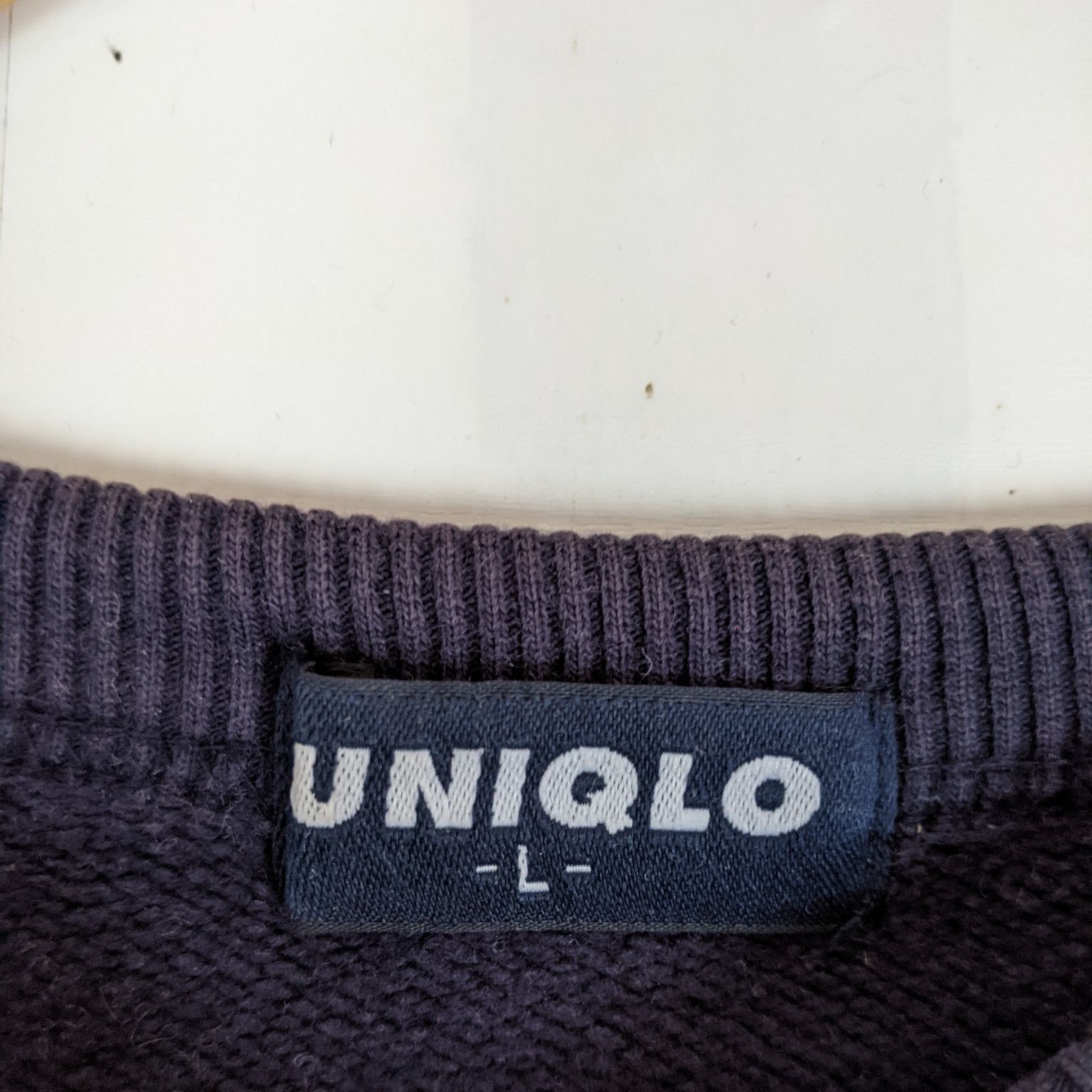 Japanese Brand × Uniqlo Vintage 90's UNIQLO Navy Plain Jumper Sweatshirt Size US L / EU 52-54 / 3 - 9 Thumbnail