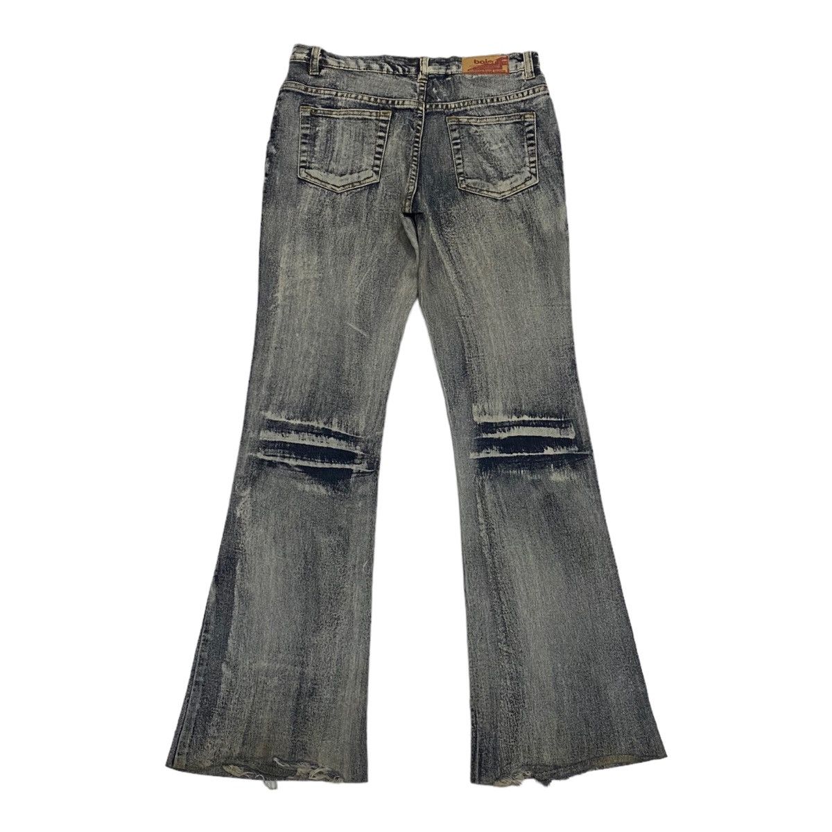 Hysteric Glamour RARE FLARE DISTRESSED BAIER PANTOMIME DISTRESS FLARED PANTS Size US 29 - 2 Thumbnail