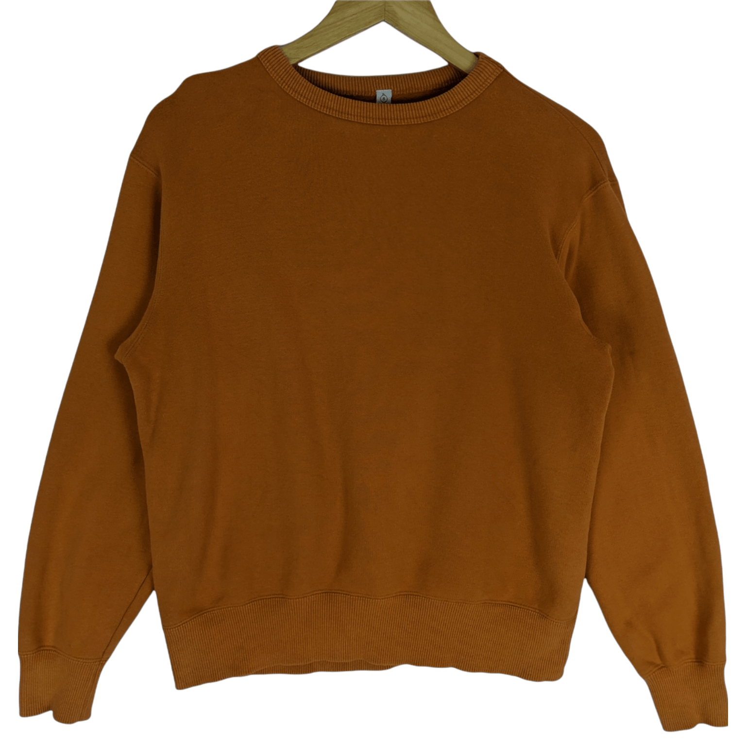 Japanese Brand × Uniqlo Vintage 2000's UNIQLO Orange Plain Jumper Sweatshirt Size US S / EU 44-46 / 1 - 2 Thumbnail