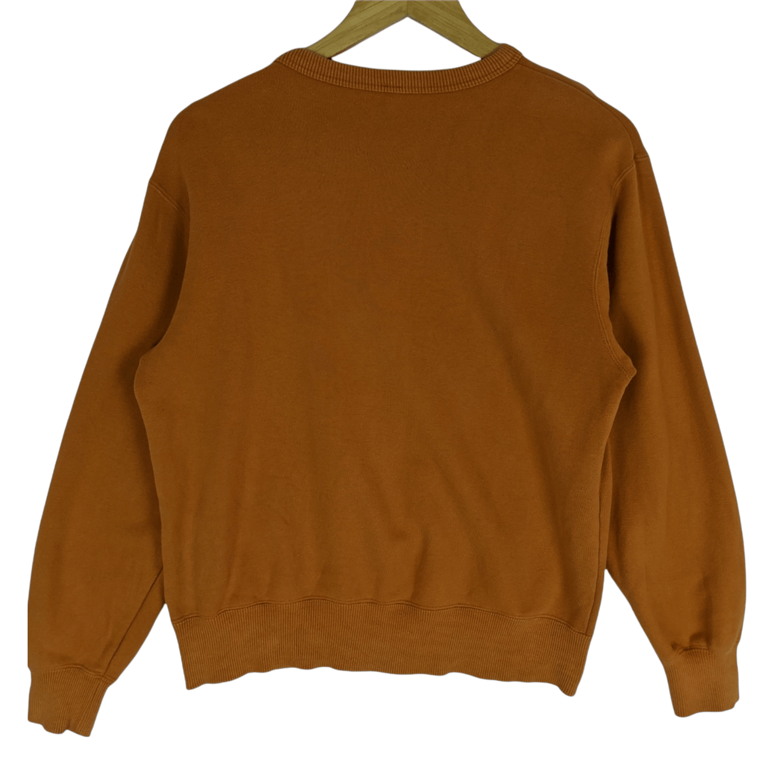 Japanese Brand × Uniqlo Vintage 2000's UNIQLO Orange Plain Jumper Sweatshirt Size US S / EU 44-46 / 1 - 5 Thumbnail