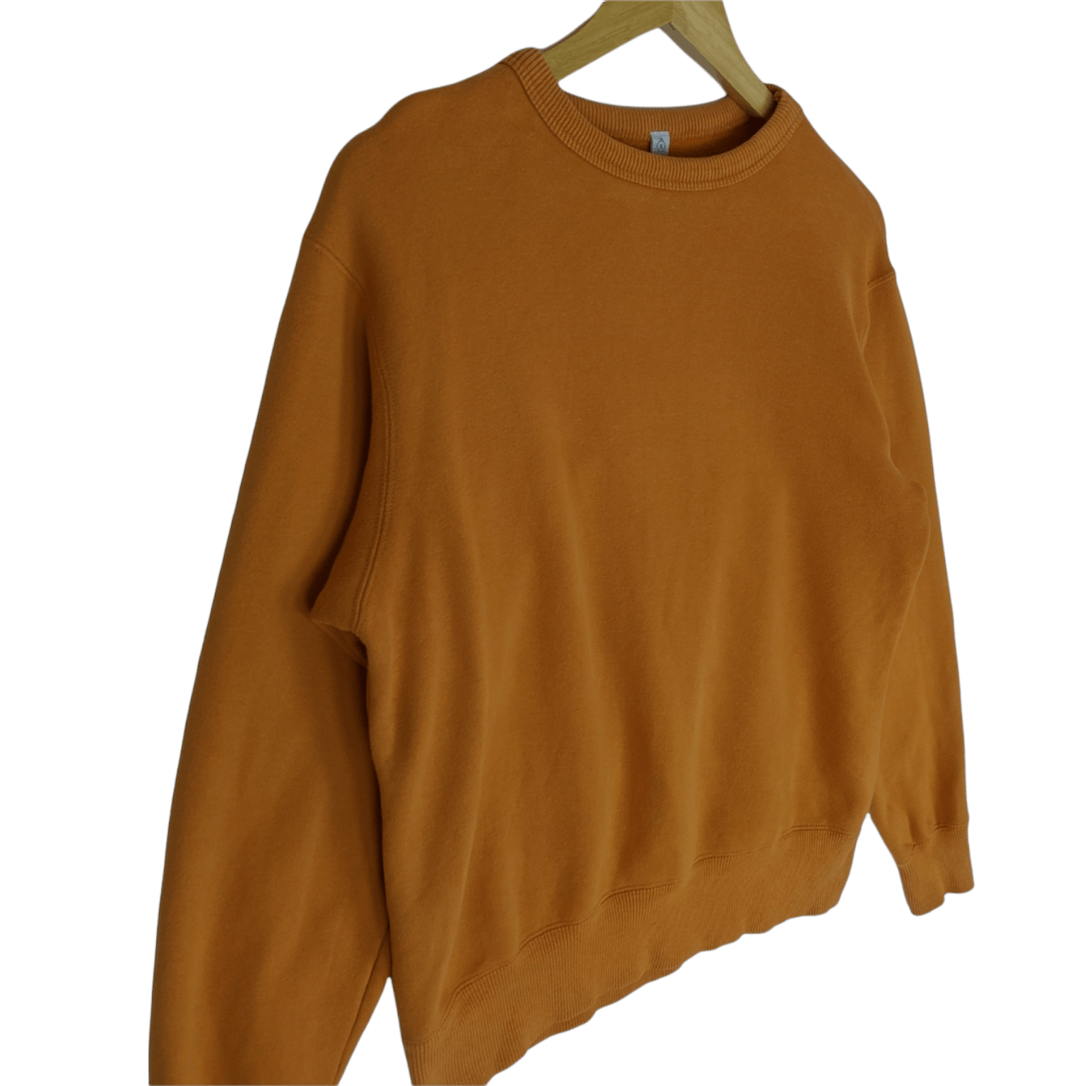 Japanese Brand × Uniqlo Vintage 2000's UNIQLO Orange Plain Jumper Sweatshirt Size US S / EU 44-46 / 1 - 3 Thumbnail