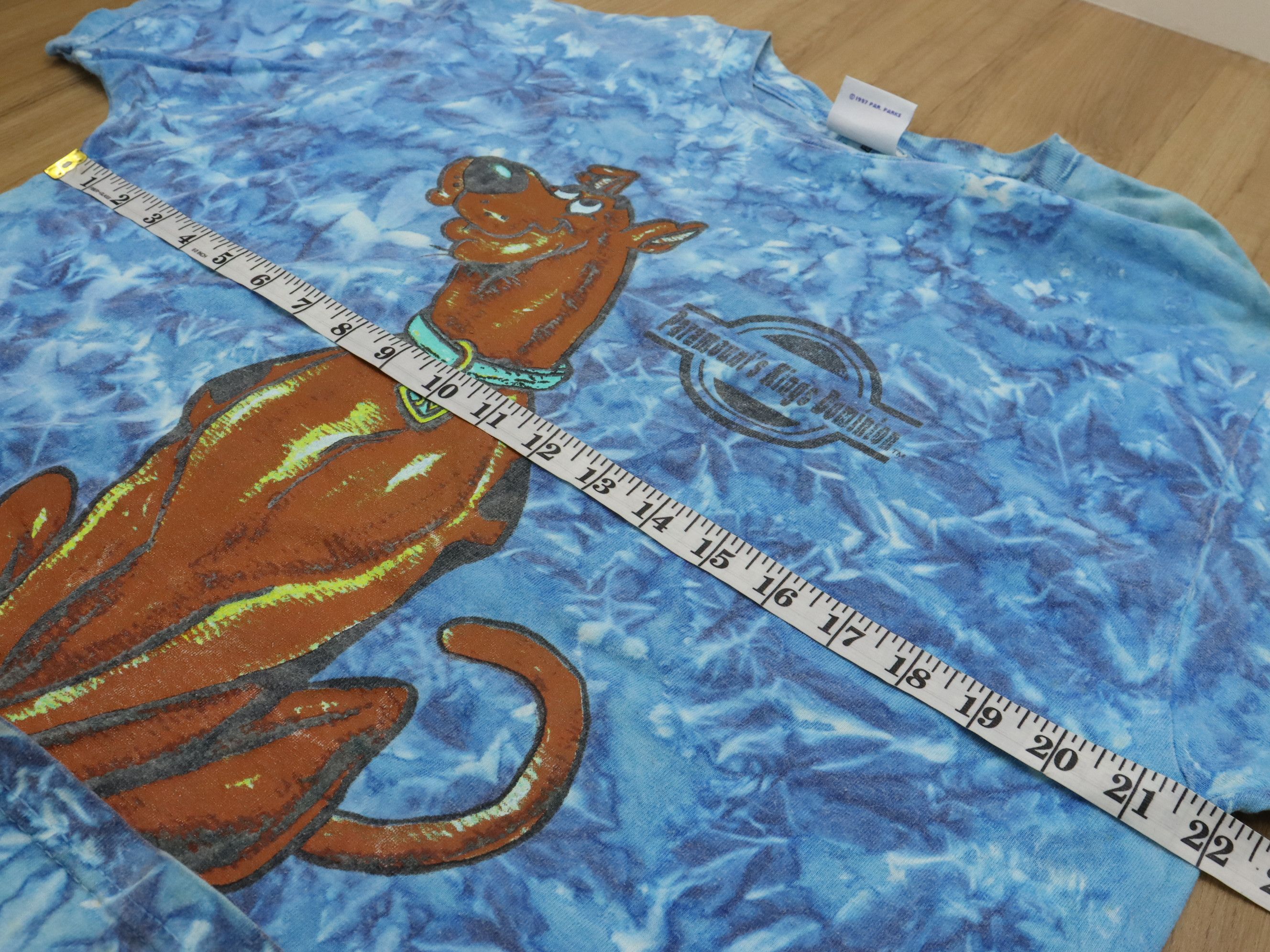 Cartoon Network × Vintage Vintage 1997 Scooby Doo Paramount Parks Tie Dye 90's Shirt Size US XL / EU 56 / 4 - 11 Thumbnail