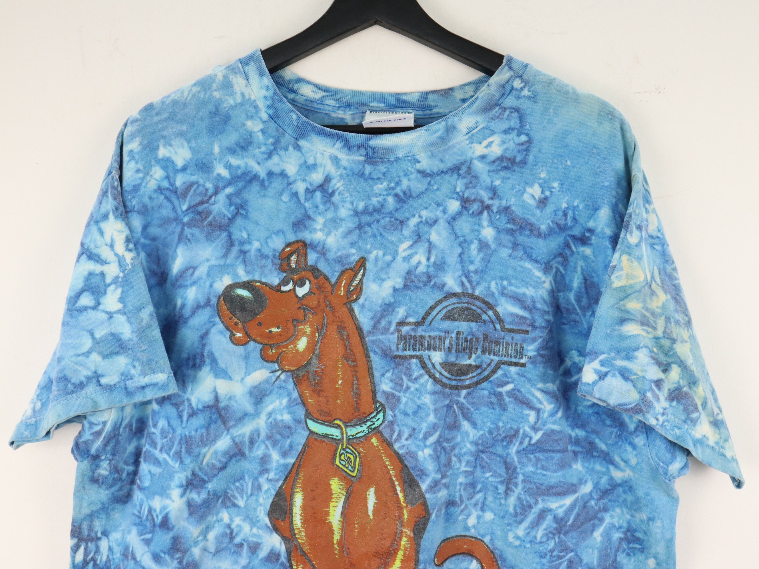 Cartoon Network × Vintage Vintage 1997 Scooby Doo Paramount Parks Tie Dye 90's Shirt Size US XL / EU 56 / 4 - 3 Thumbnail