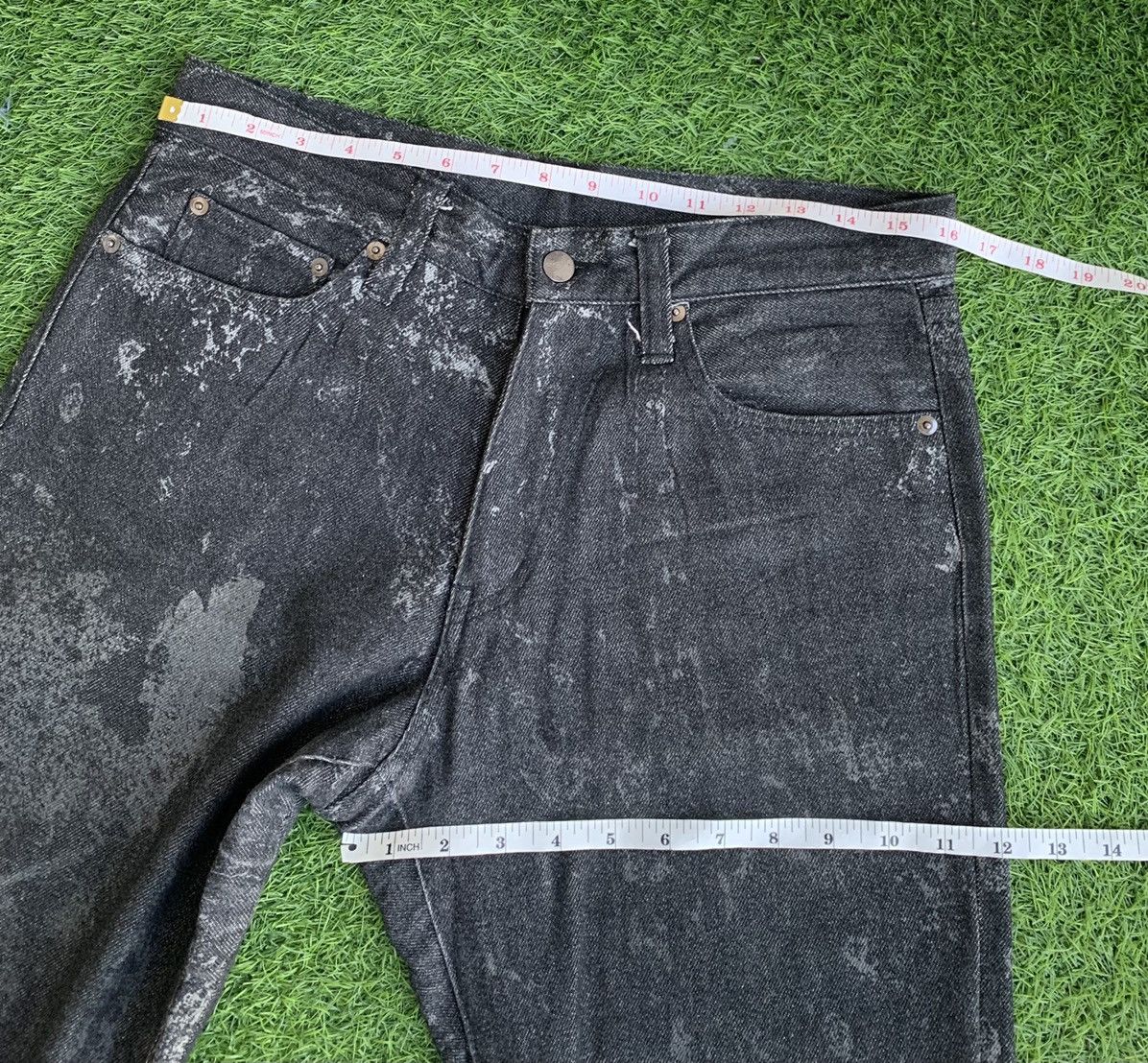Yoshiyuki Konishi Japanese Brand Yoshiyuki Konishi Ficci Uomo Asid Wash Jeans Size US 32 / EU 48 - 13 Thumbnail