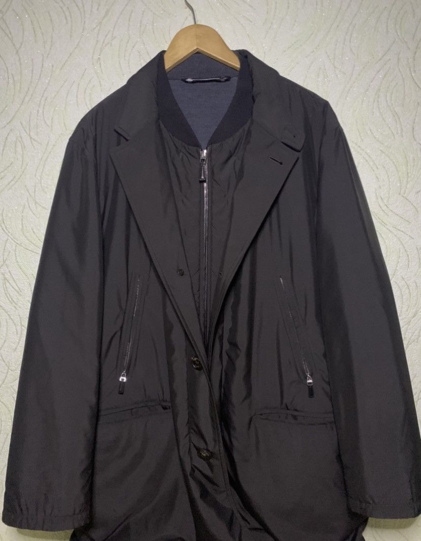 Ermenegildo Zegna Ermenegildo Zegna jacket bomber coat Made in Italy Size US L / EU 52-54 / 3 - 1 Thumbnail