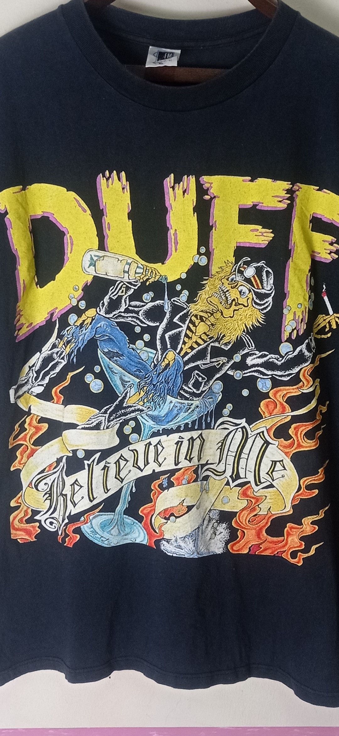 Band Tees Duff McKagan 1993 Believe In Me Japan Tour Vintage Tee Size US XL / EU 56 / 4 - 2 Thumbnail