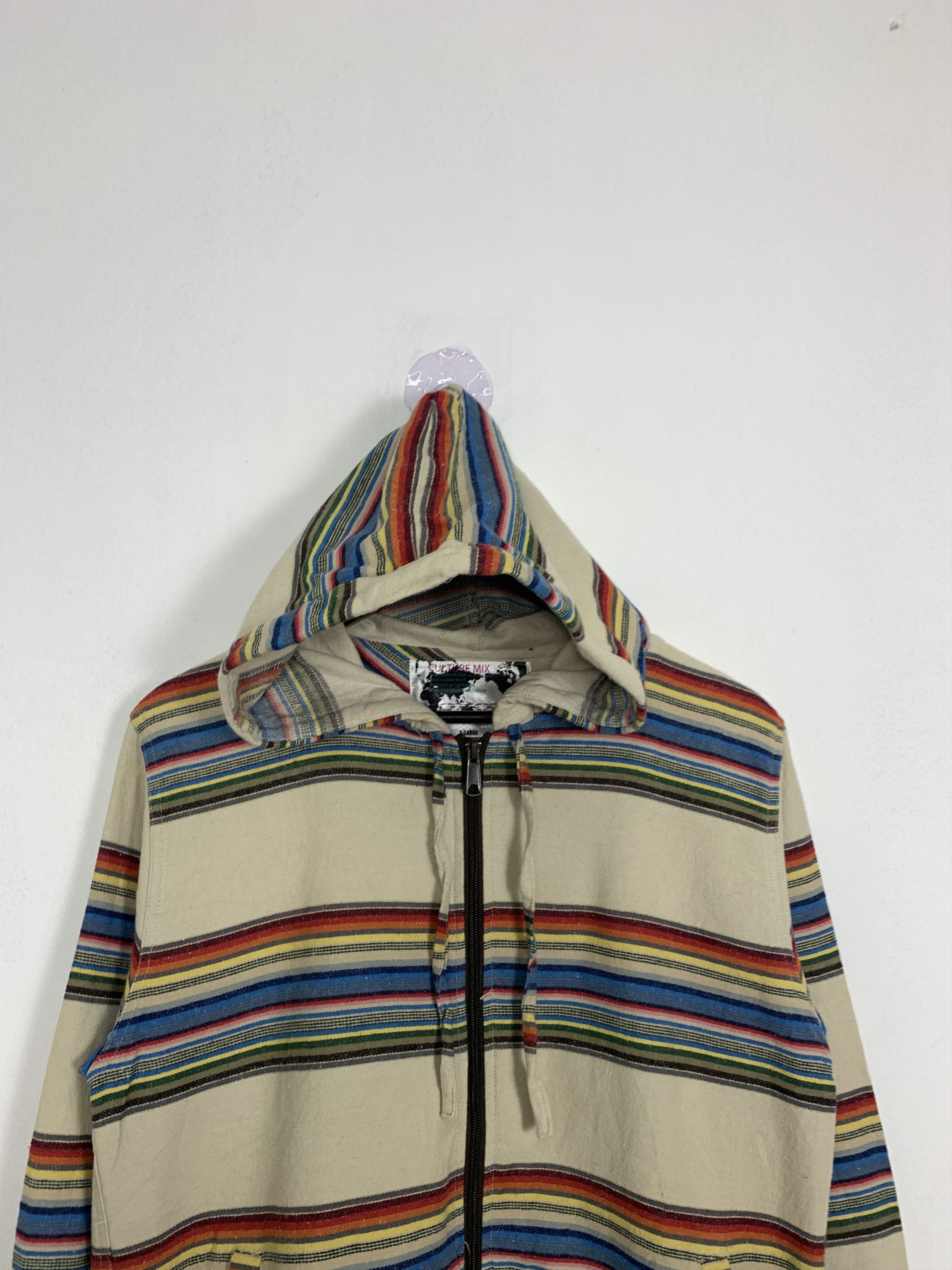 Vintage Vintage Culture Mix Hoodie Zip Up Jacket J0913 Size US M / EU 48-50 / 2 - 4 Thumbnail