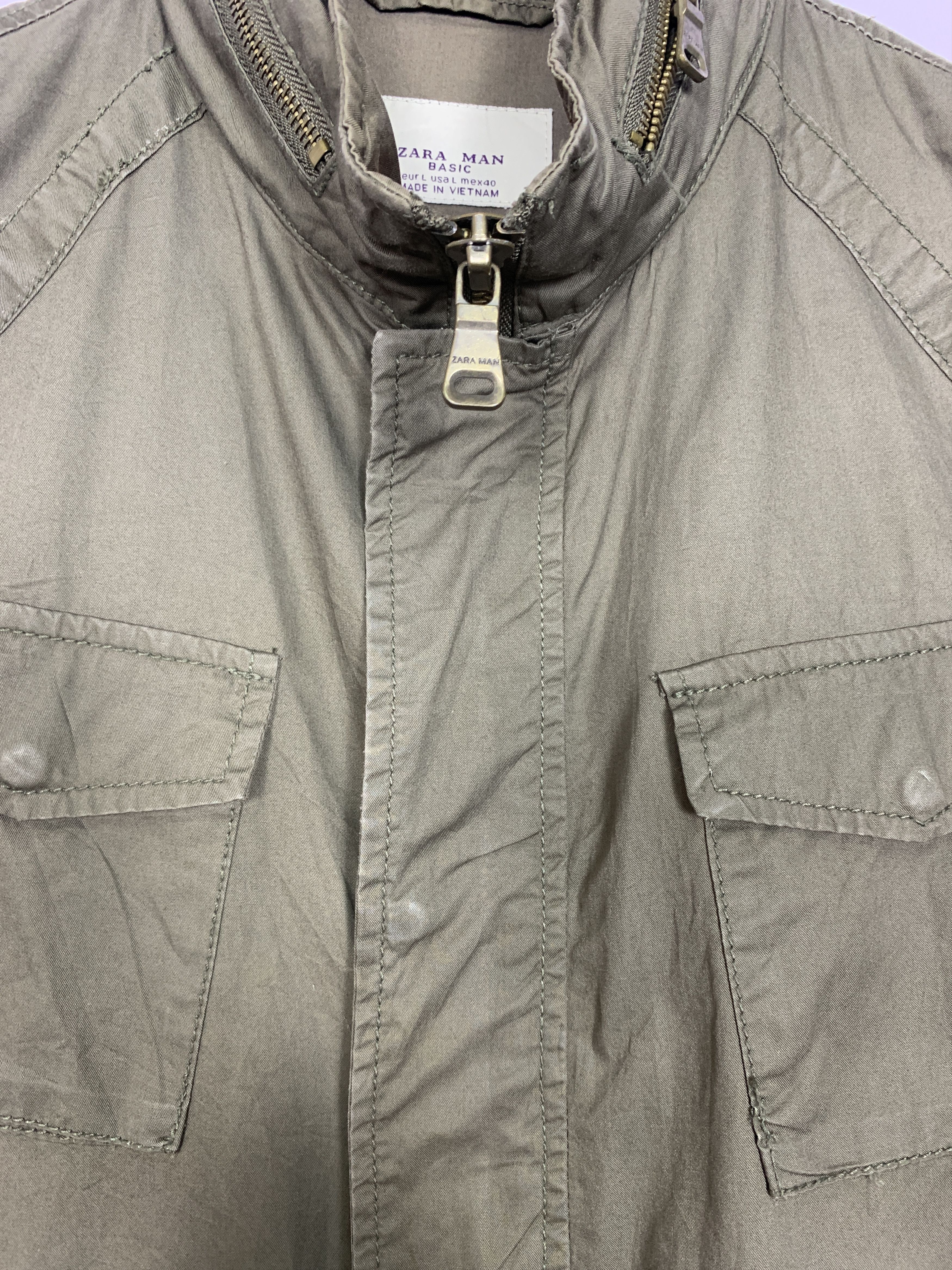 Zara Vintage ZARA Cotton Multi Pocket Military Jacket J0732 Size US L / EU 52-54 / 3 - 4 Thumbnail