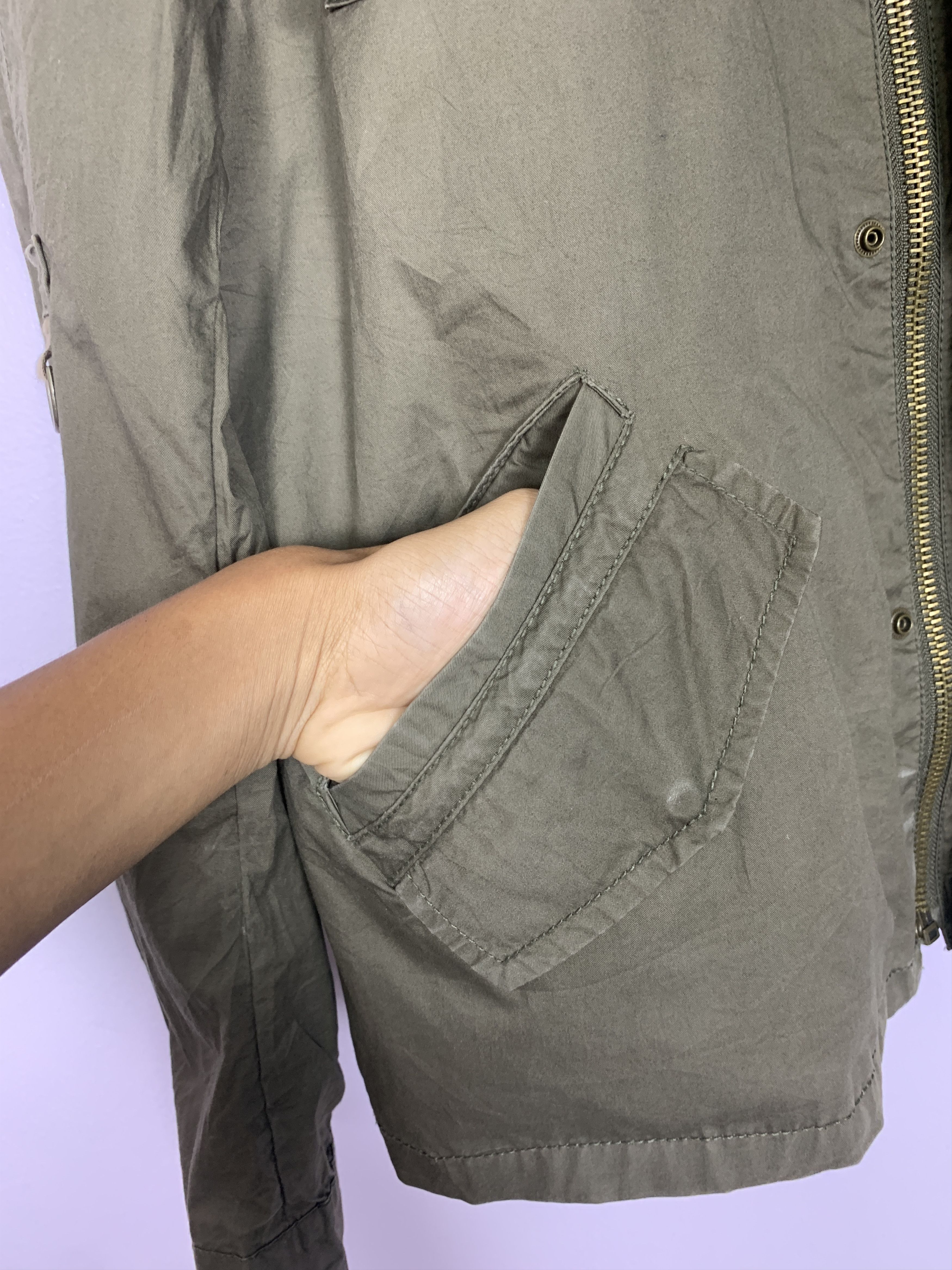 Zara Vintage ZARA Cotton Multi Pocket Military Jacket J0732 Size US L / EU 52-54 / 3 - 9 Thumbnail