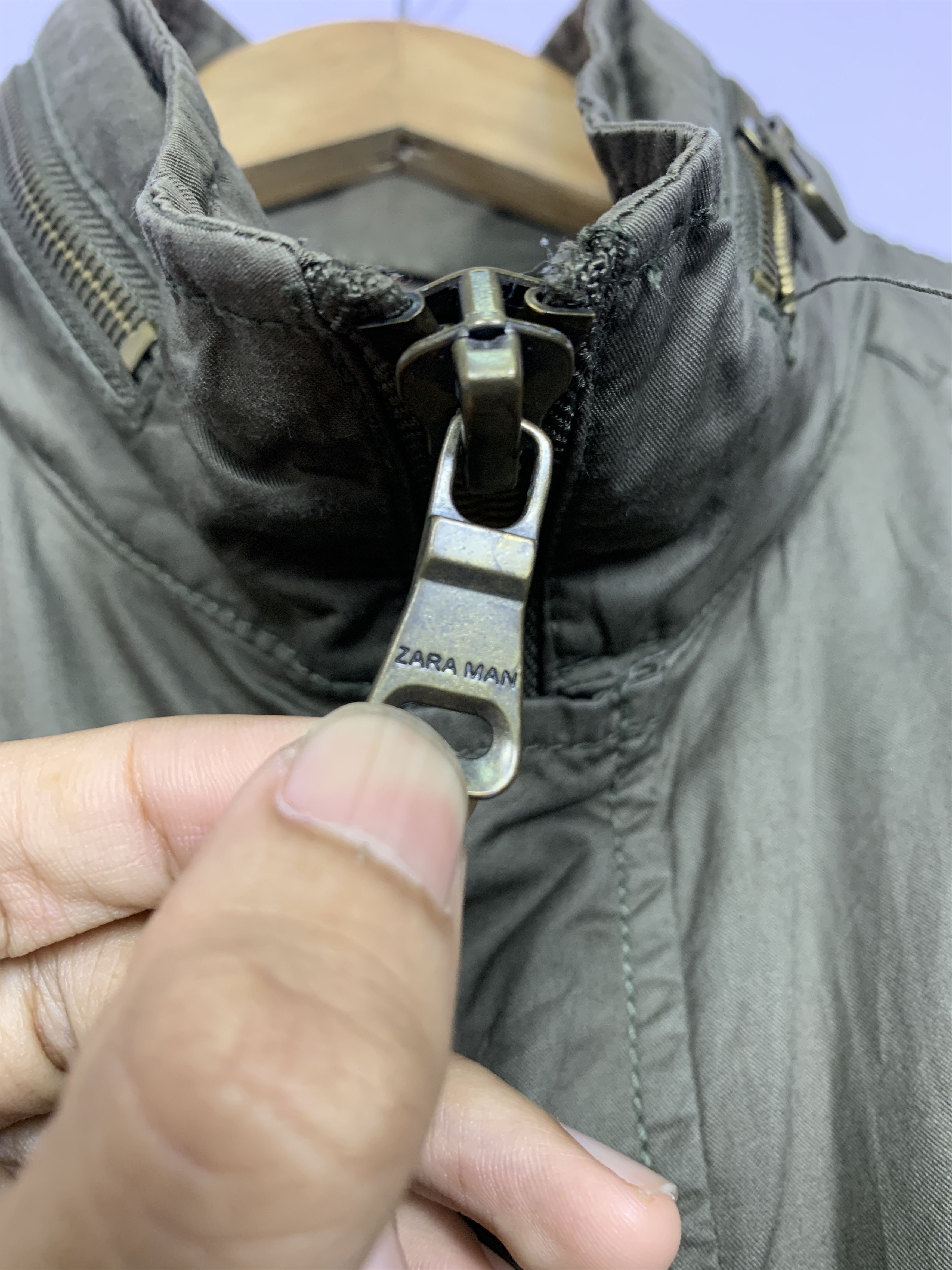 Zara Vintage ZARA Cotton Multi Pocket Military Jacket J0732 Size US L / EU 52-54 / 3 - 5 Thumbnail