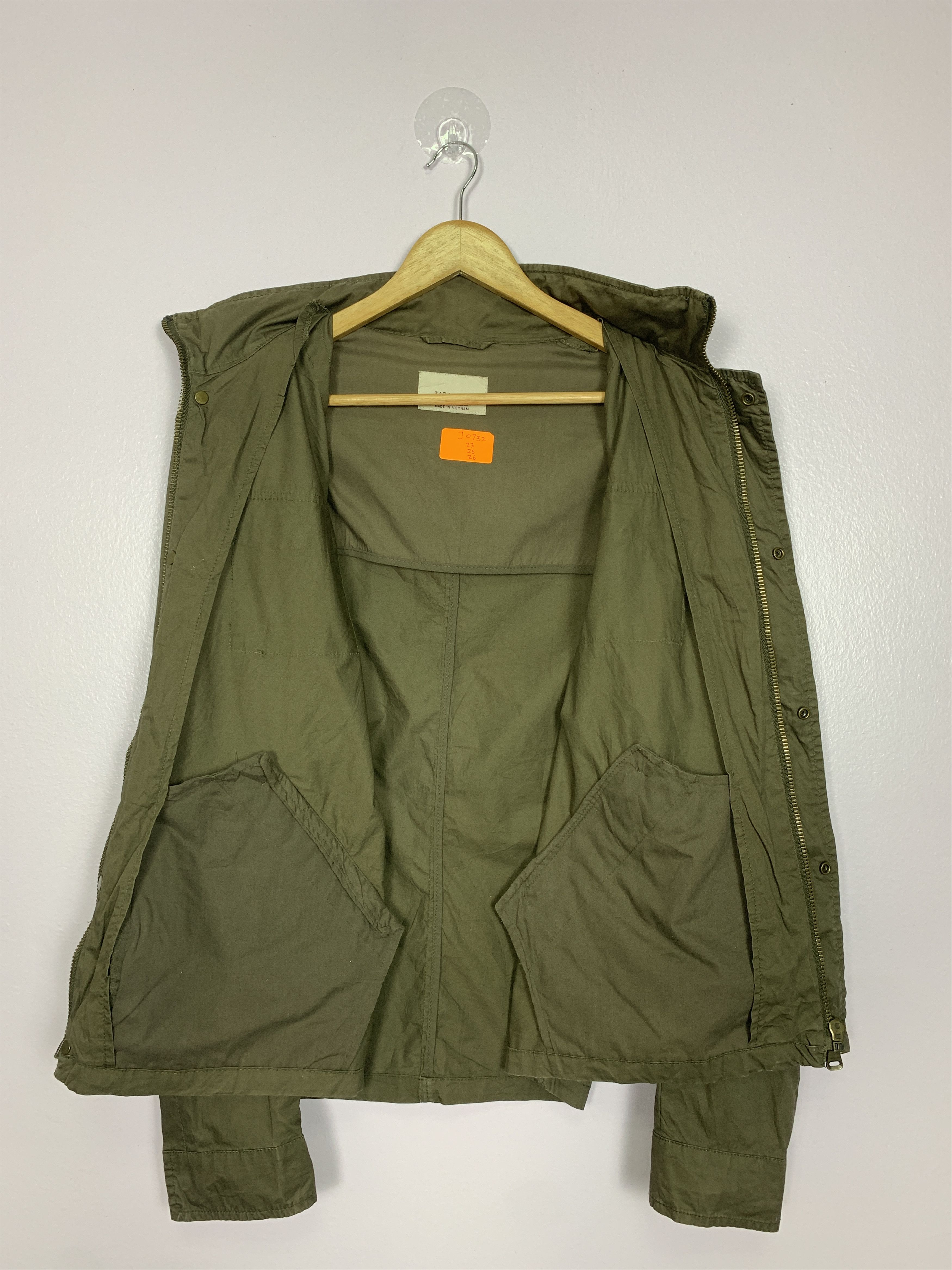 Zara Vintage ZARA Cotton Multi Pocket Military Jacket J0732 Size US L / EU 52-54 / 3 - 14 Thumbnail