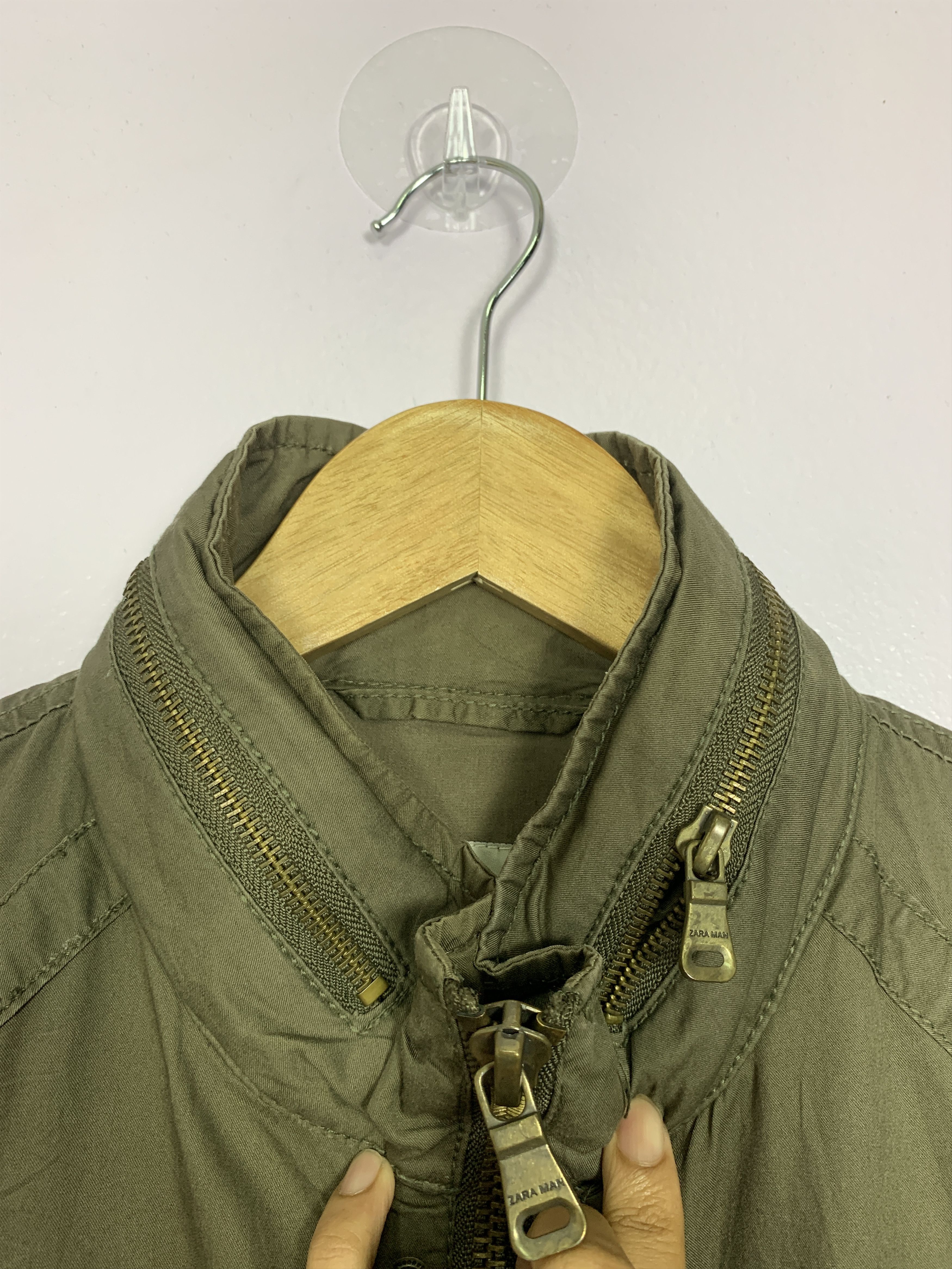 Zara Vintage ZARA Cotton Multi Pocket Military Jacket J0732 Size US L / EU 52-54 / 3 - 12 Thumbnail
