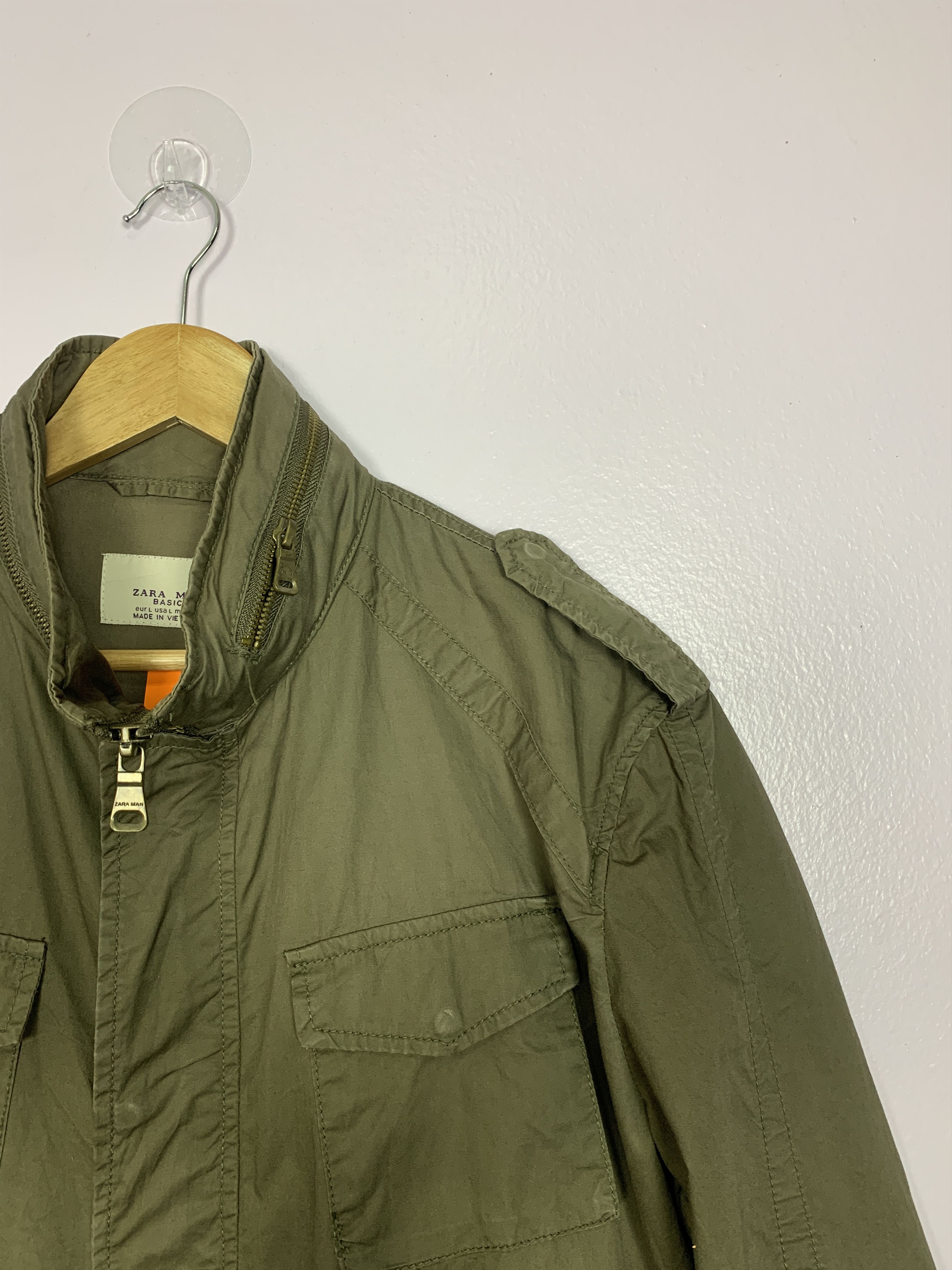 Zara Vintage ZARA Cotton Multi Pocket Military Jacket J0732 Size US L / EU 52-54 / 3 - 2 Thumbnail