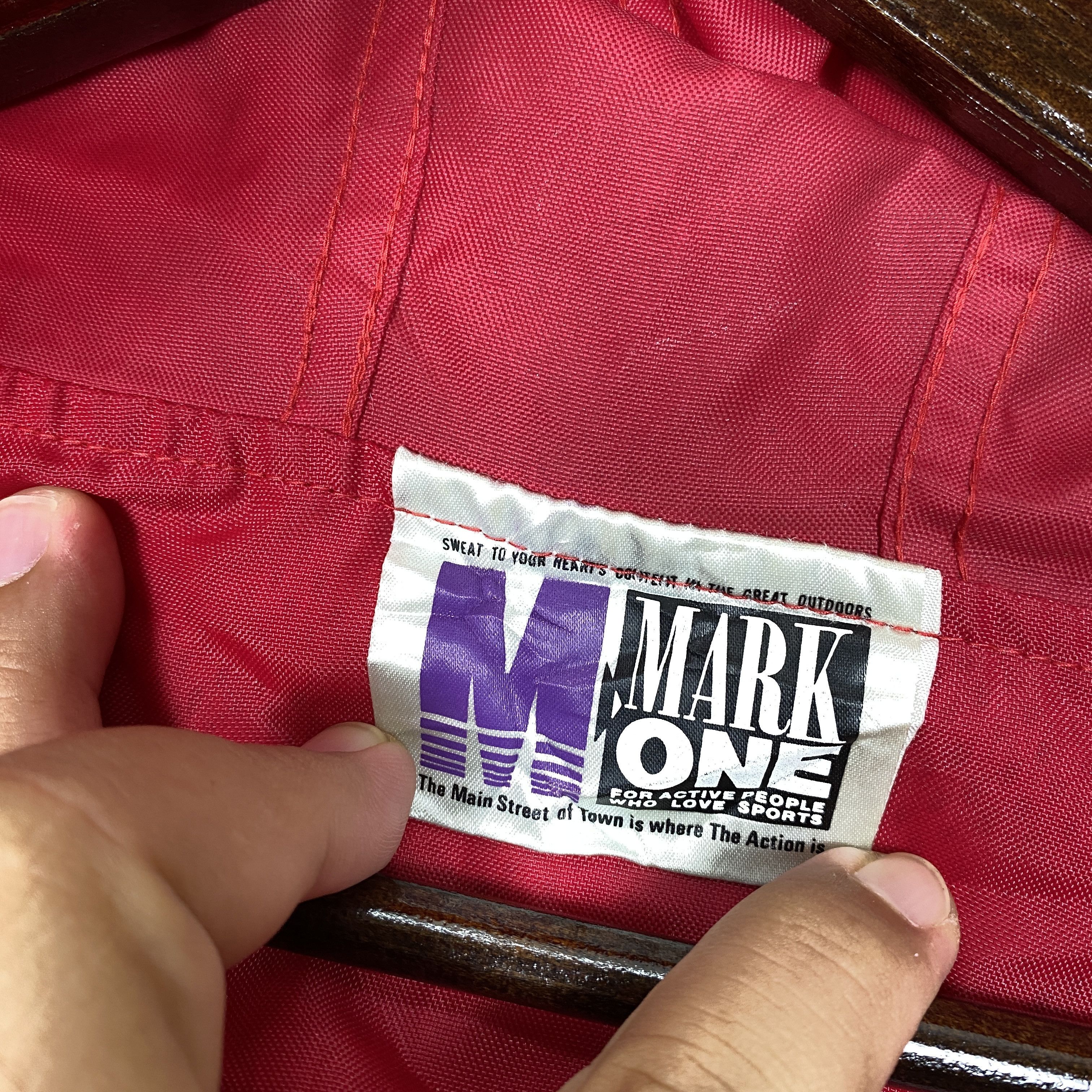 Japanese Brand × Vintage Vintage MARK ONE Windbreaker Big Logo Jacket Size US M / EU 48-50 / 2 - 17 Thumbnail
