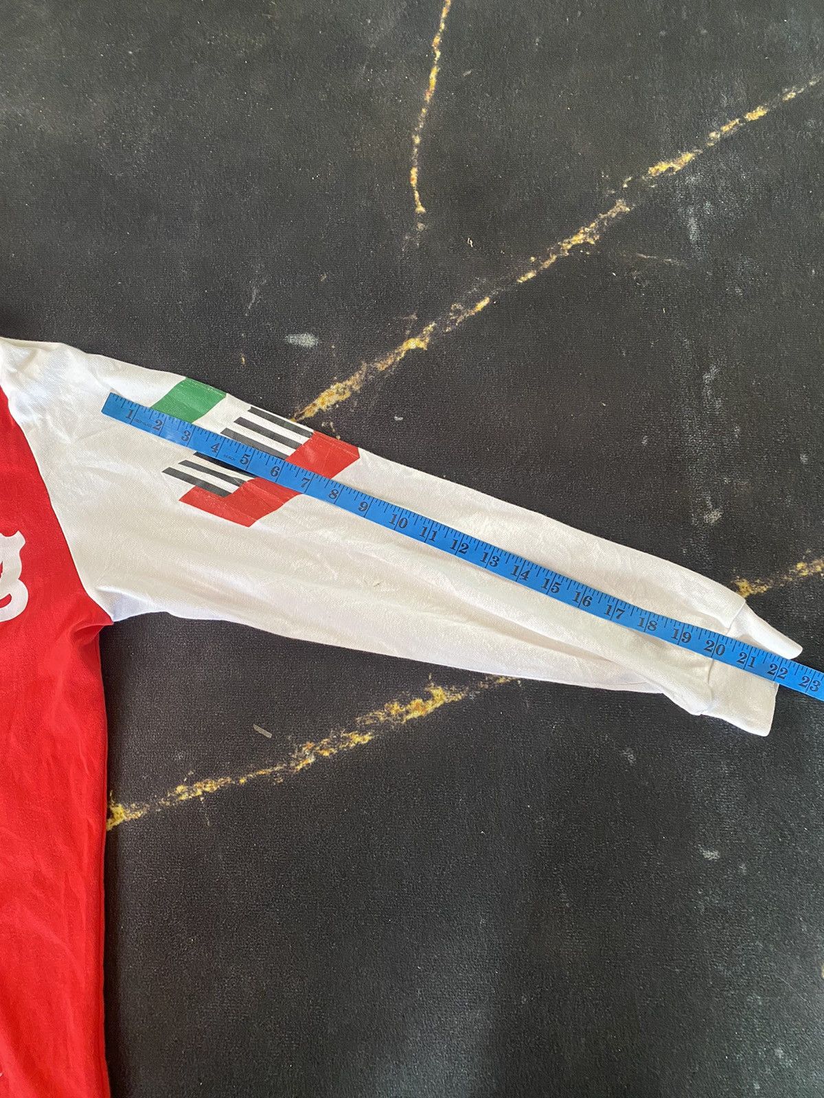 Japanese Brand Vintage Asics Soccer Jersey Number Five Long Sleeve Size US M / EU 48-50 / 2 - 10 Thumbnail