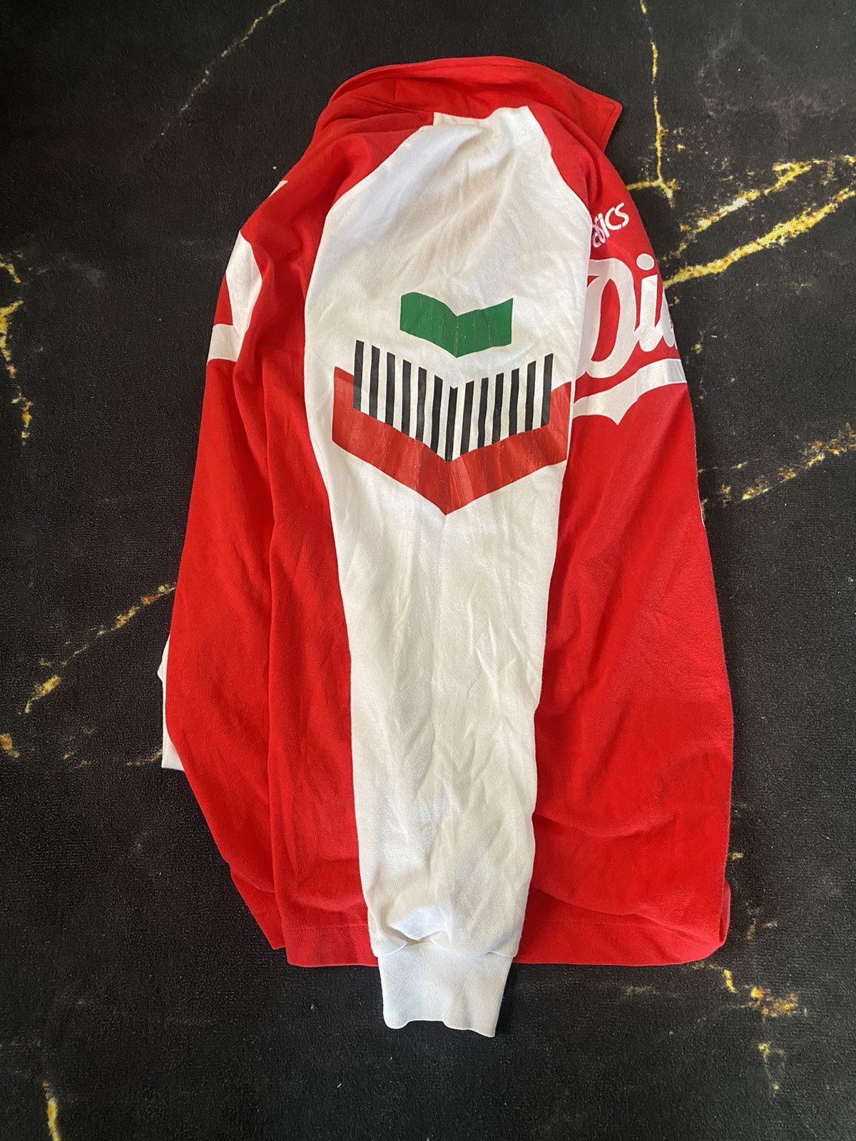 Japanese Brand Vintage Asics Soccer Jersey Number Five Long Sleeve Size US M / EU 48-50 / 2 - 4 Thumbnail