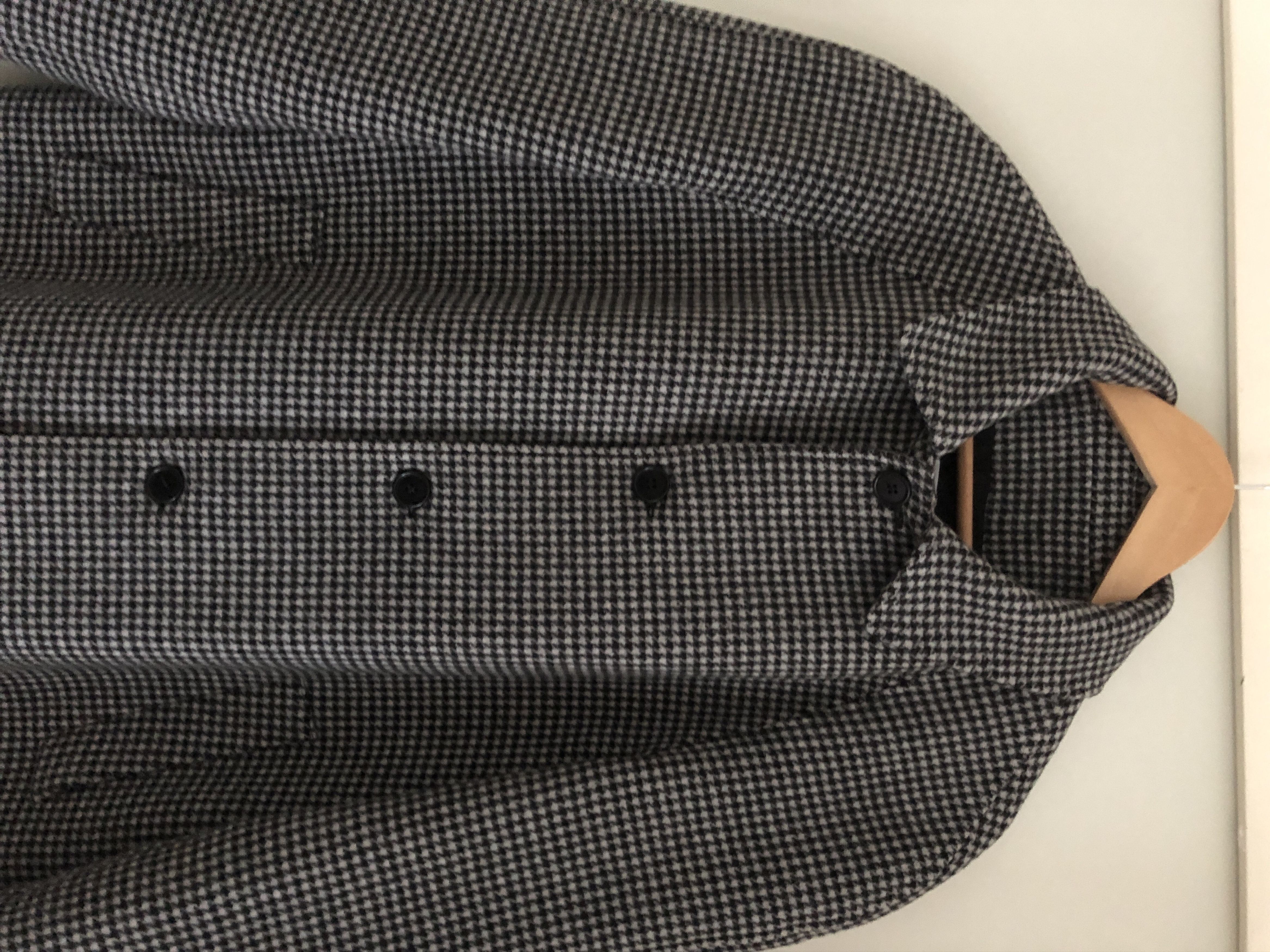 image of Msgm Doran Coat in Houndstooth, Men's (Size Large)