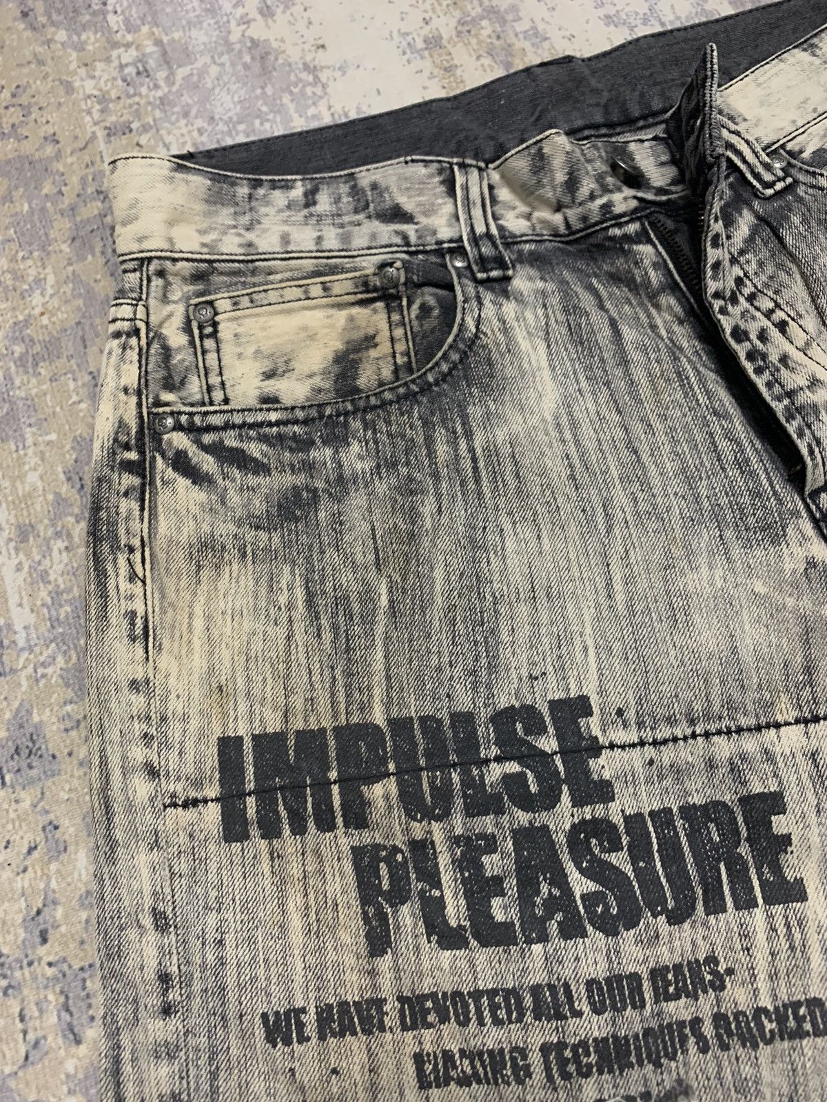 Hysteric Glamour Japanese Brand Ripped Denim Gothic Y2K Jeans 33x32 Size US 33 - 9 Thumbnail