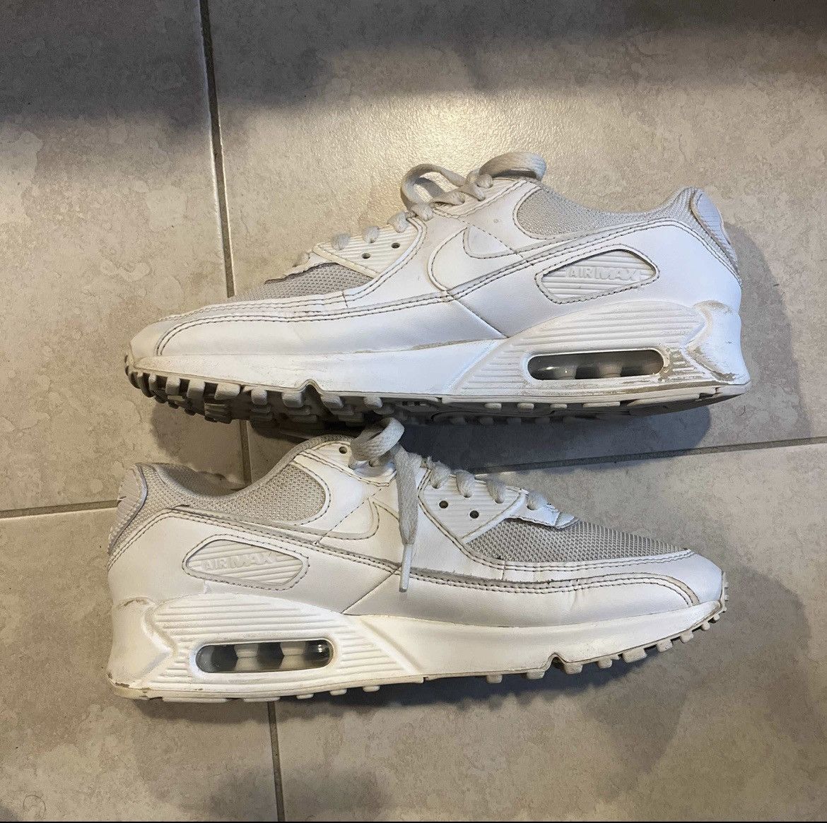 Nike × Vintage Air Max 90 Triple White Size US 9.5 / IT 39.5 - 3 Thumbnail