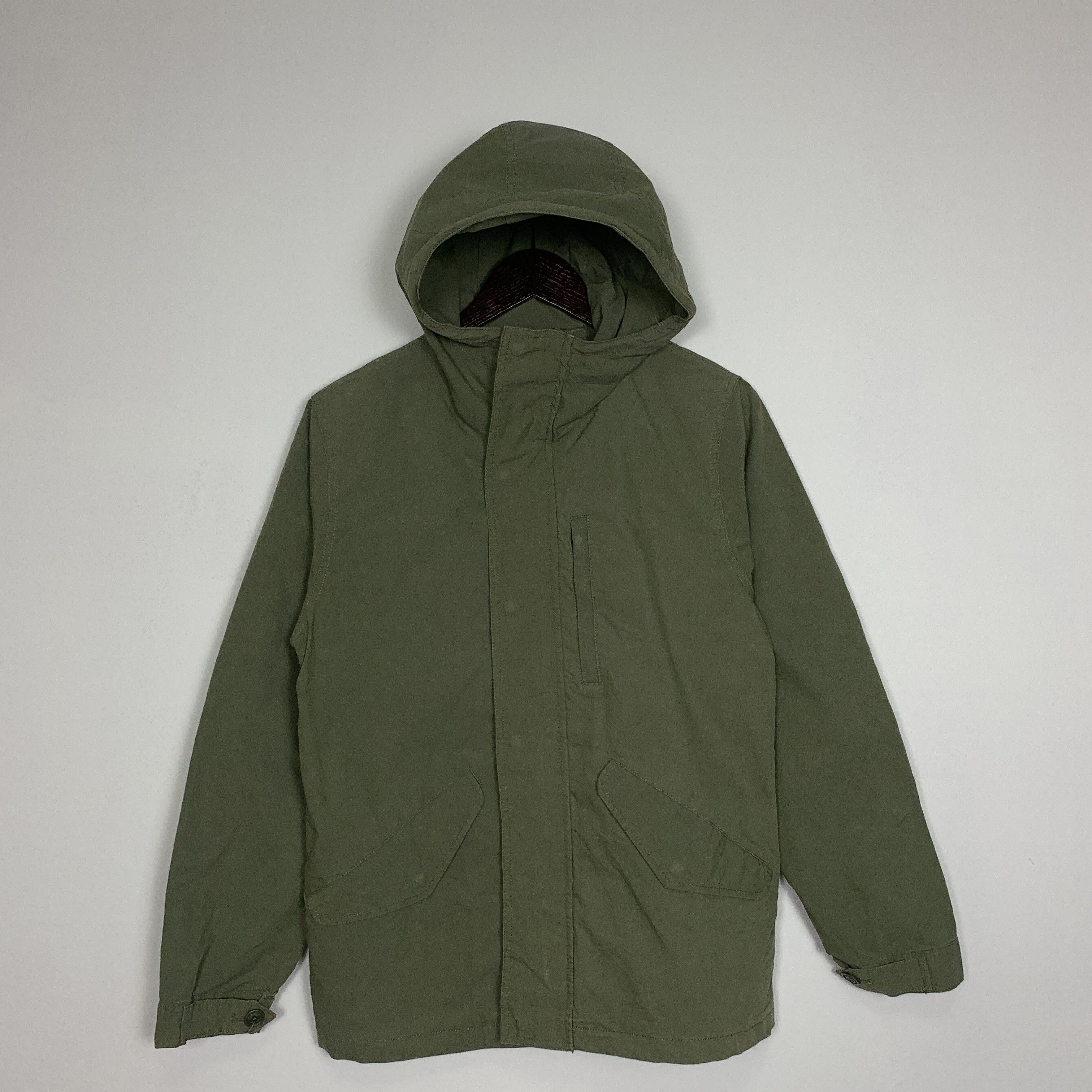 image of Winter Session Vintage Coen Cotton Parkas Military Style in Miltary Green (Size Small)