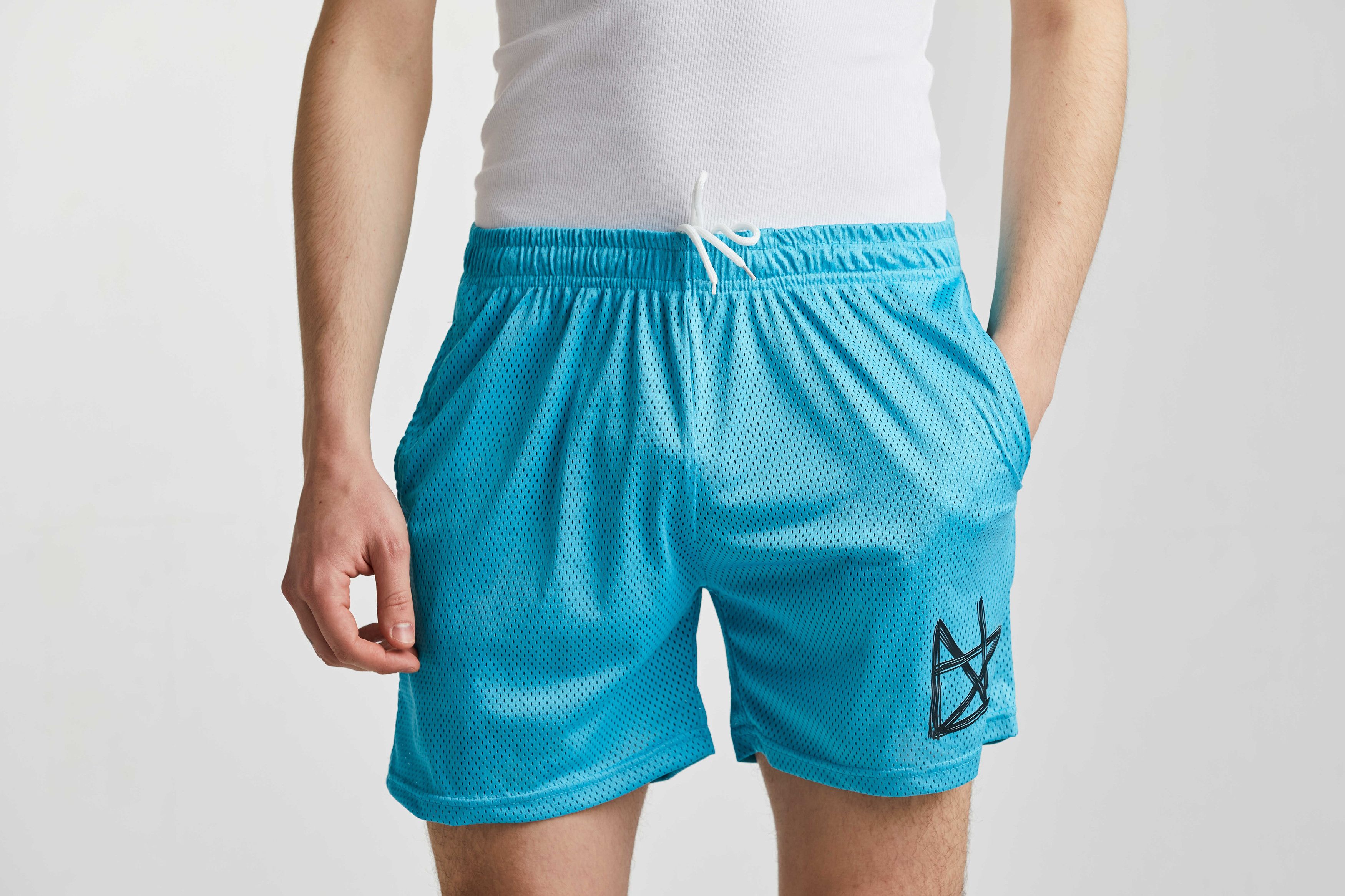 Other Nalan Blue Polyester Mesh Shorts Size US 32 / EU 48 - 1 Thumbnail