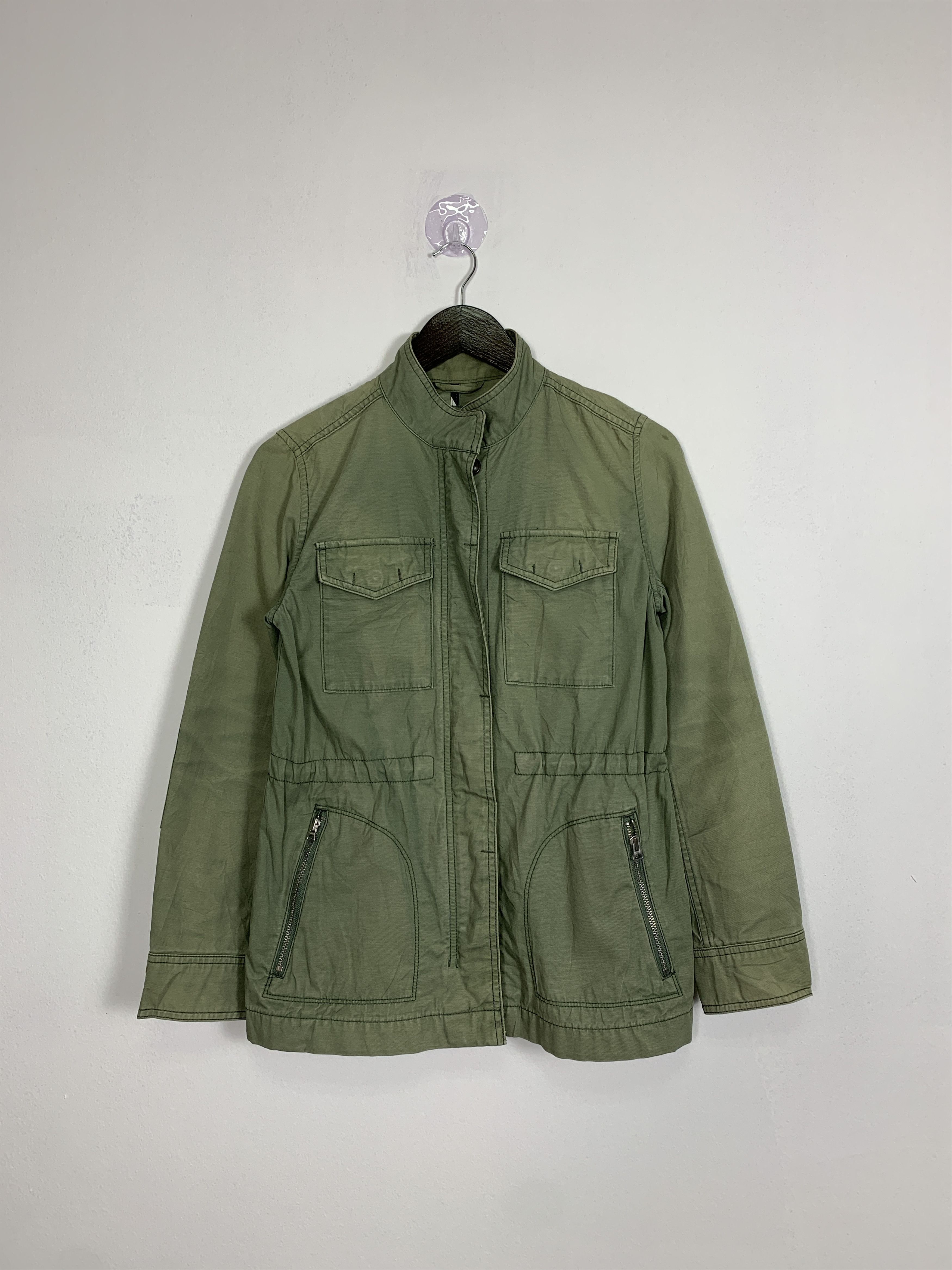 Gap Vintage GAP Cotton Sun Faded Multi Pocket Jacket J0838 Size US S / EU 44-46 / 1 - 1 Thumbnail
