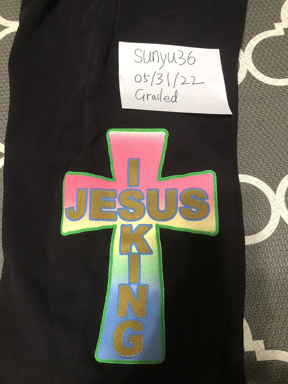 Kanye West AWGE Kanye West Jesus Is King Cross Sweatpants Size US 34 / EU 50 - 4 Thumbnail