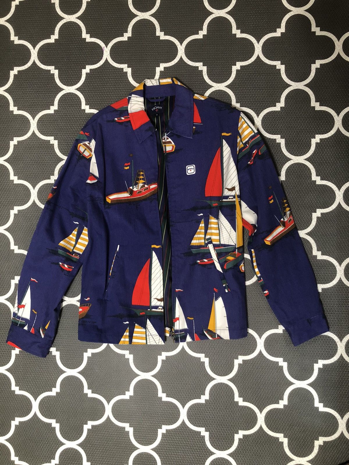 image of Noah Sailboat Jacket in Navy, Men's (Size Medium)