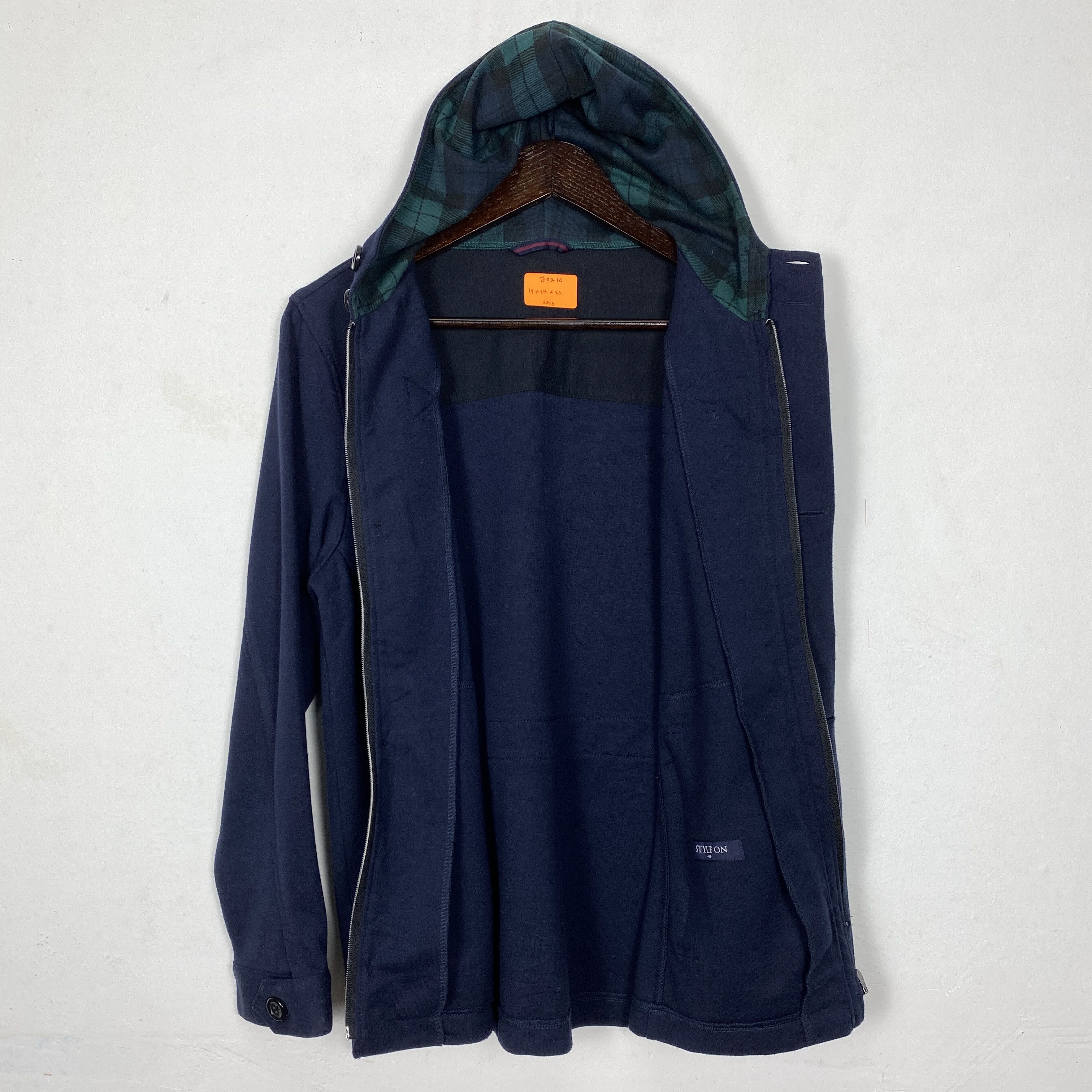 Japanese Brand Vintage Japanese Brand Hoodie Button Zip Up Jacket J0210 Size US S / EU 44-46 / 1 - 9 Thumbnail