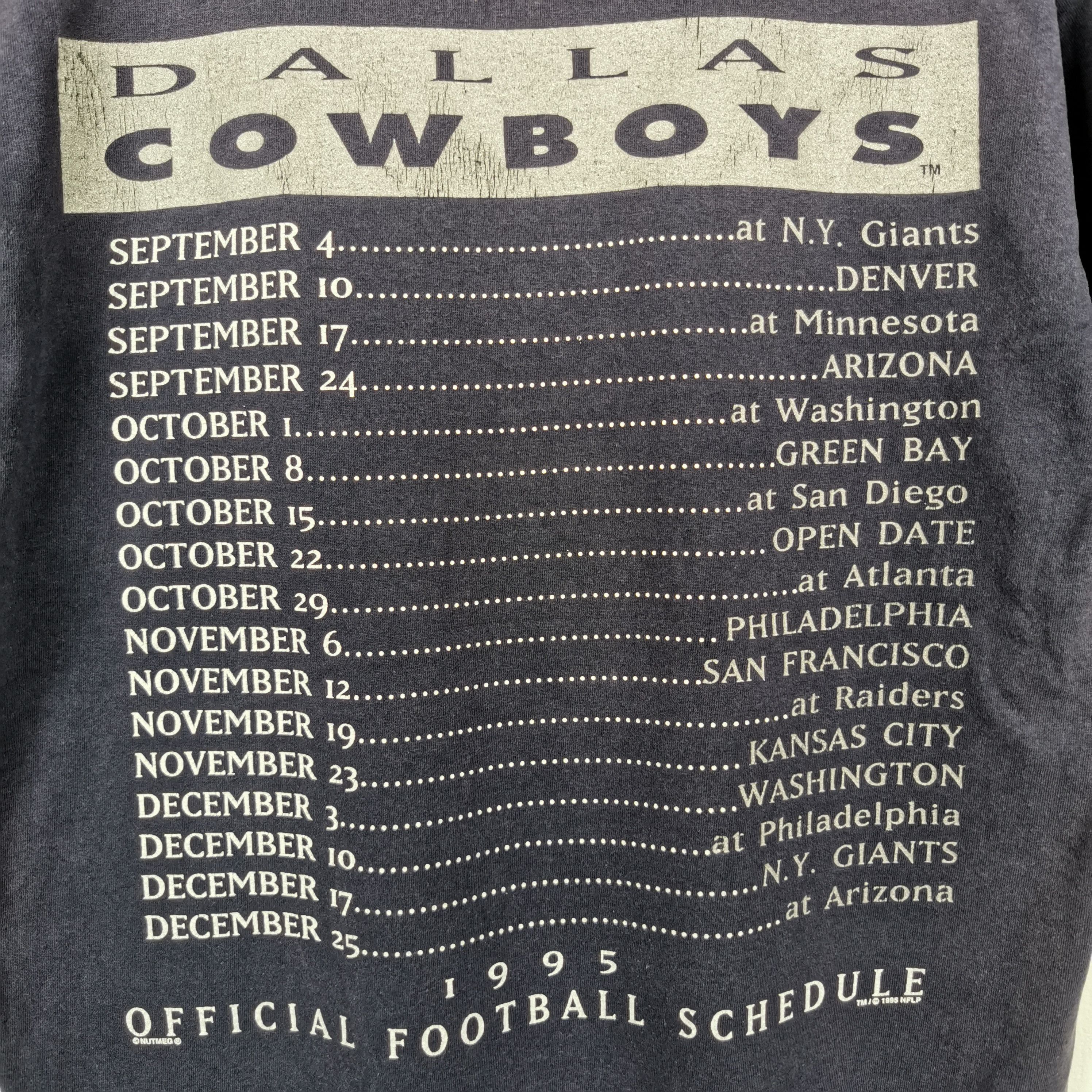 Lee Vintage DALLAS Cowboys T Shirt NFL Tees | BS45670 Size US L / EU 52-54 / 3 - 6 Thumbnail