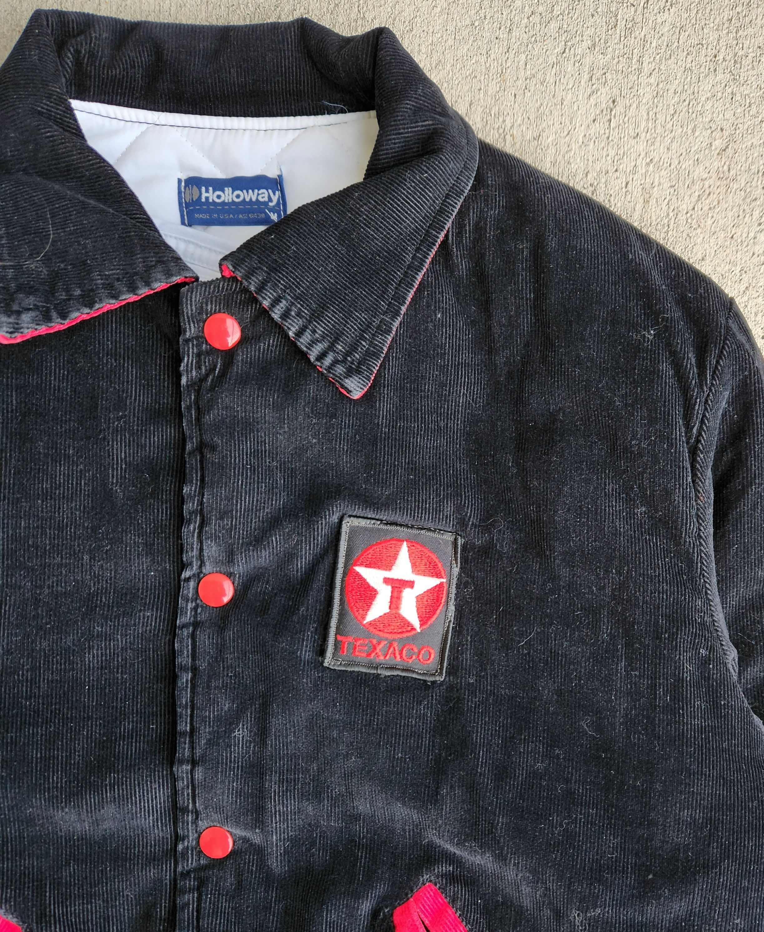 Holloway Vintage Texaco Corduroy Work Jacket Made in the USA Size US M / EU 48-50 / 2 - 2 Thumbnail