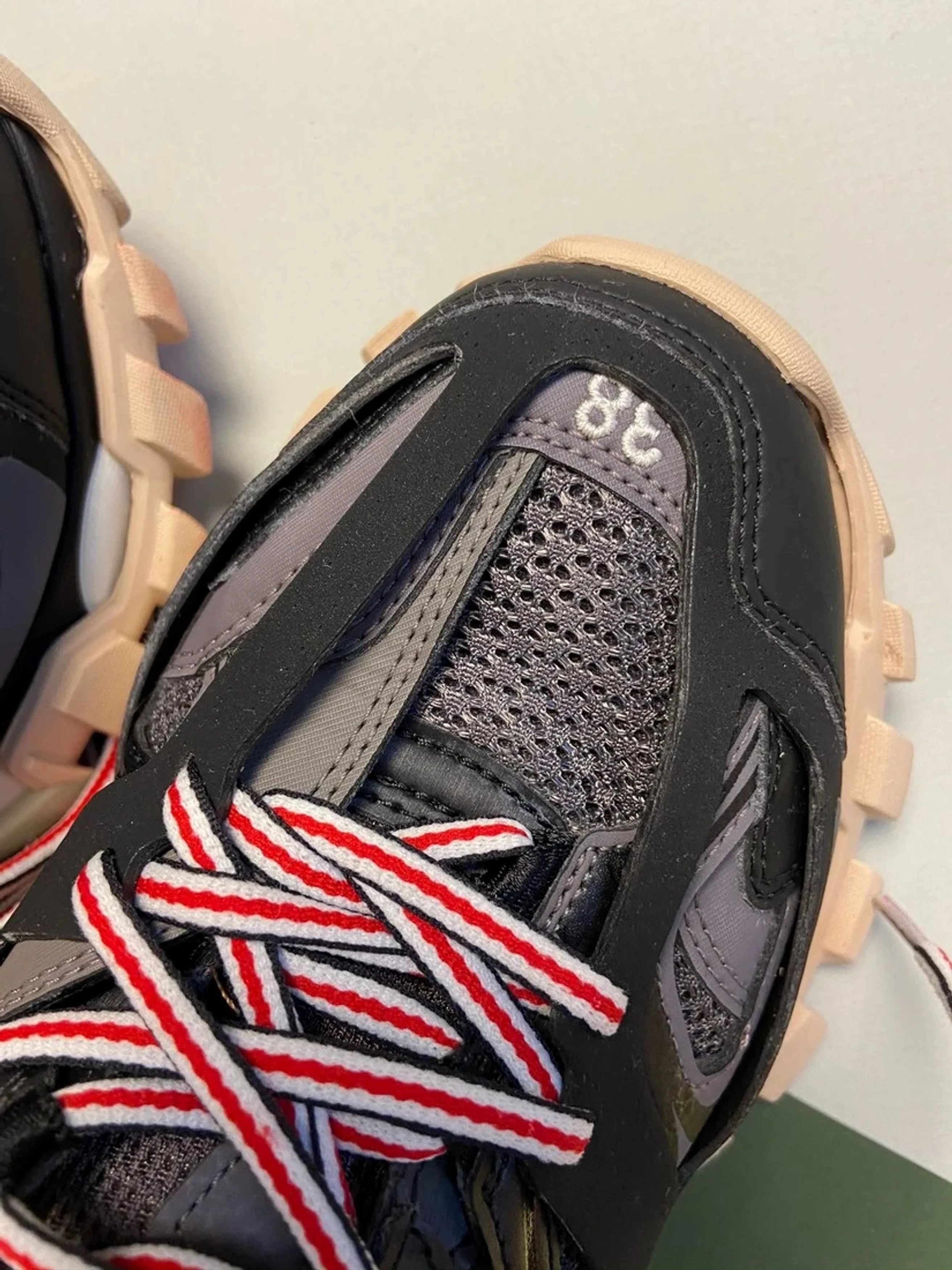 Balenciaga Balenciaga Track Black Grey Red Size US 5.5 / EU 38 - 8 Thumbnail