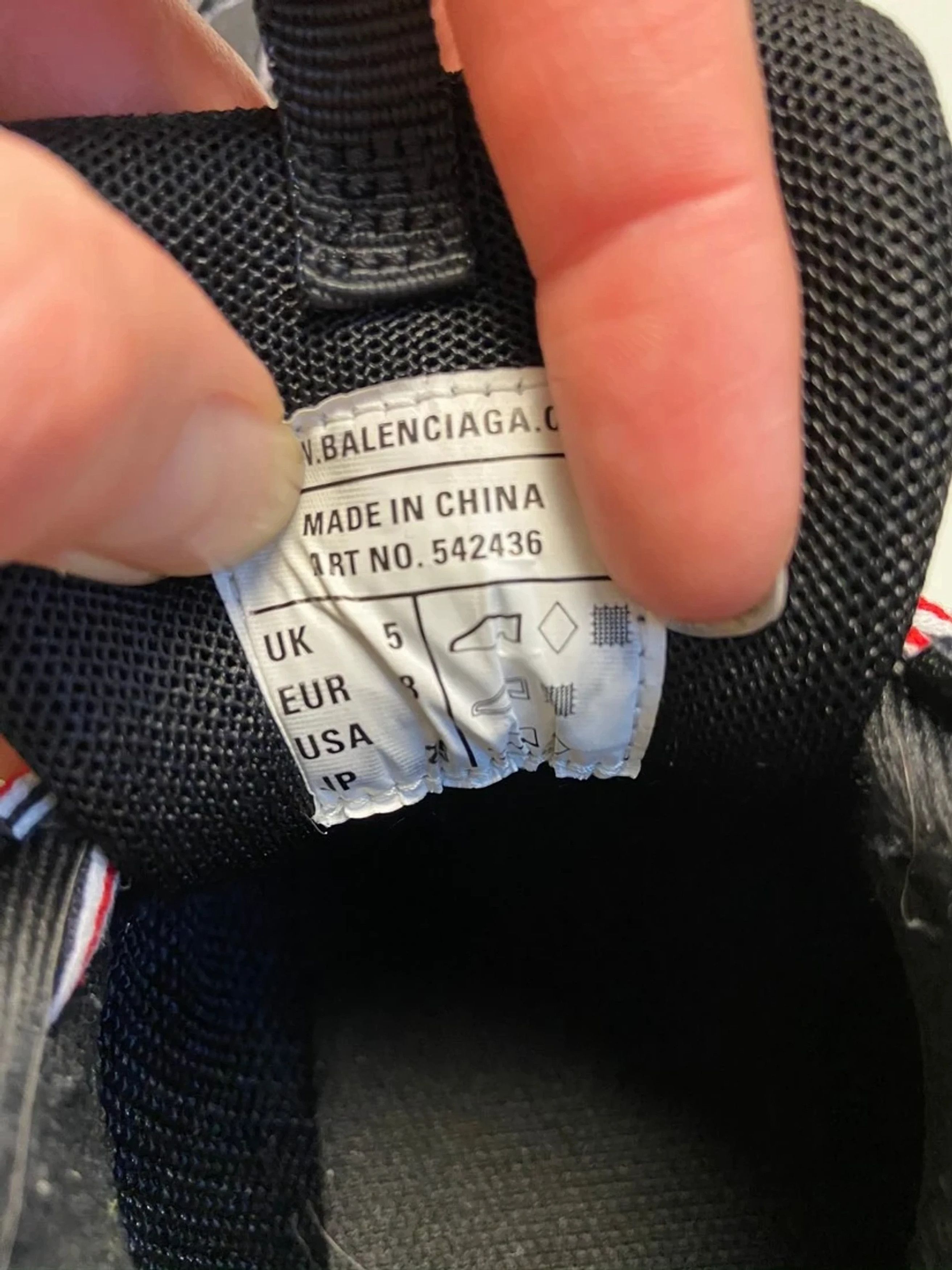 Balenciaga Balenciaga Track Black Grey Red Size US 5.5 / EU 38 - 10 Thumbnail