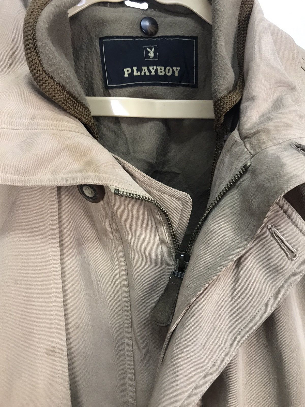 Playboy × Vintage Vintage playboy distressed parkas jacket Size US L / EU 52-54 / 3 - 4 Thumbnail