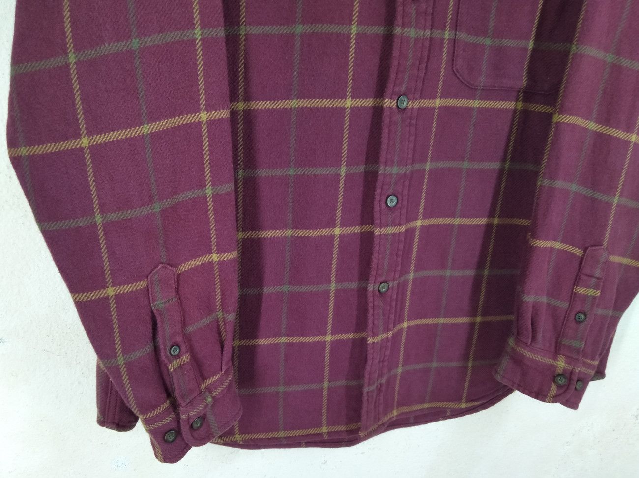 Eddie Bauer × Flannel × Japanese Brand EDDIE BAUER Striped Plaid Thick Flannel Shirt Size US XL / EU 56 / 4 - 3 Thumbnail