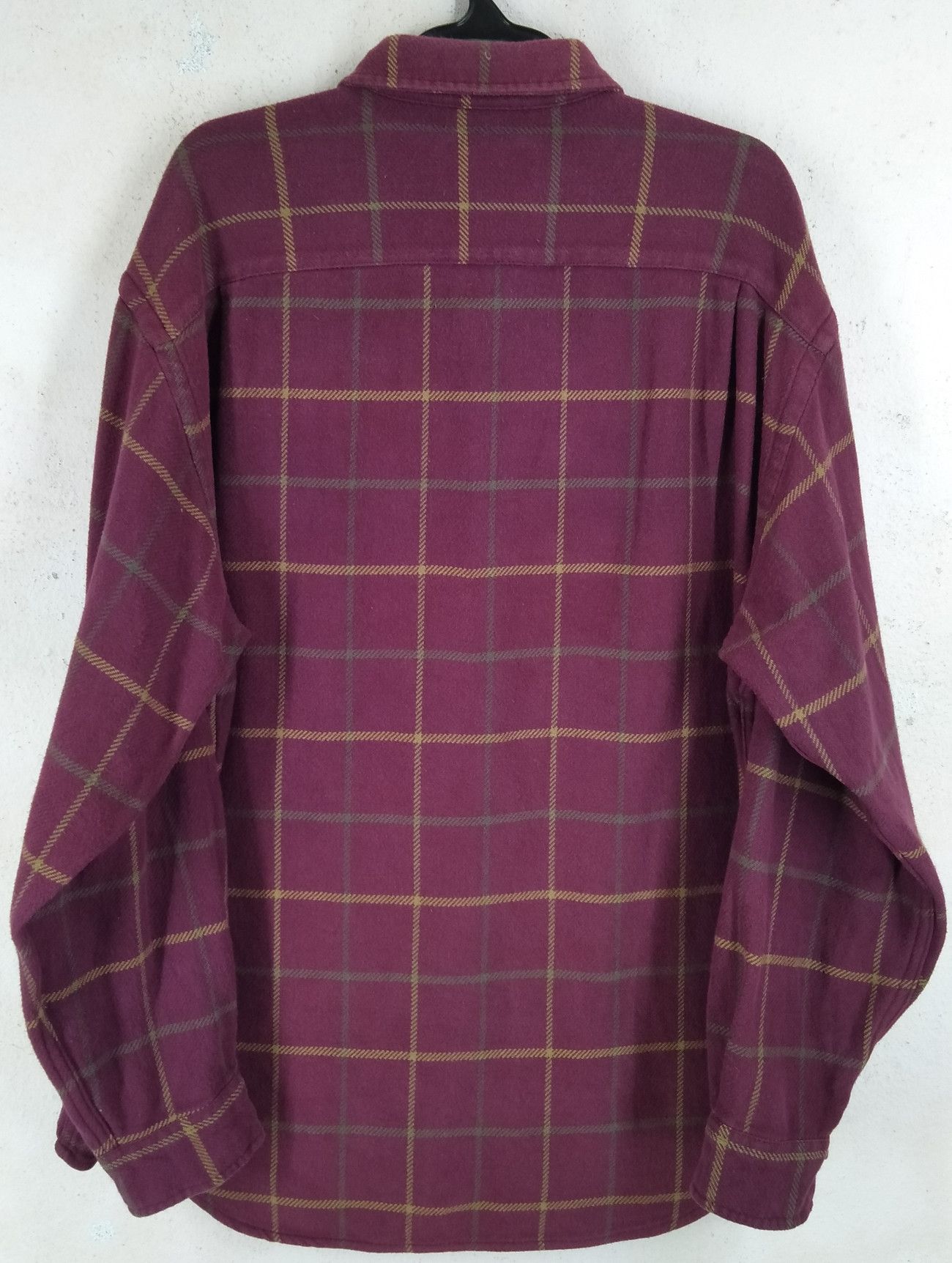 Eddie Bauer × Flannel × Japanese Brand EDDIE BAUER Striped Plaid Thick Flannel Shirt Size US XL / EU 56 / 4 - 5 Thumbnail
