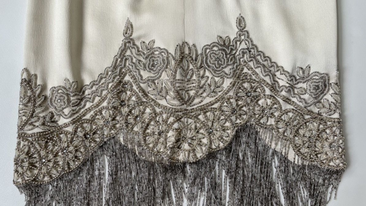 Alexander McQueen A/W 07 Egyptian Collection Silk Embroidered Dress Size M / US 6-8 / IT 42-44 - 8 Thumbnail