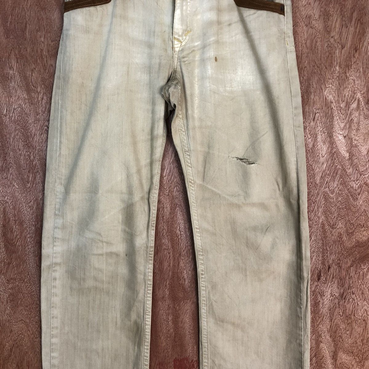 Edwin Edwin Brown distressed Straight Pants #c902 Size US 32 / EU 48 - 4 Thumbnail