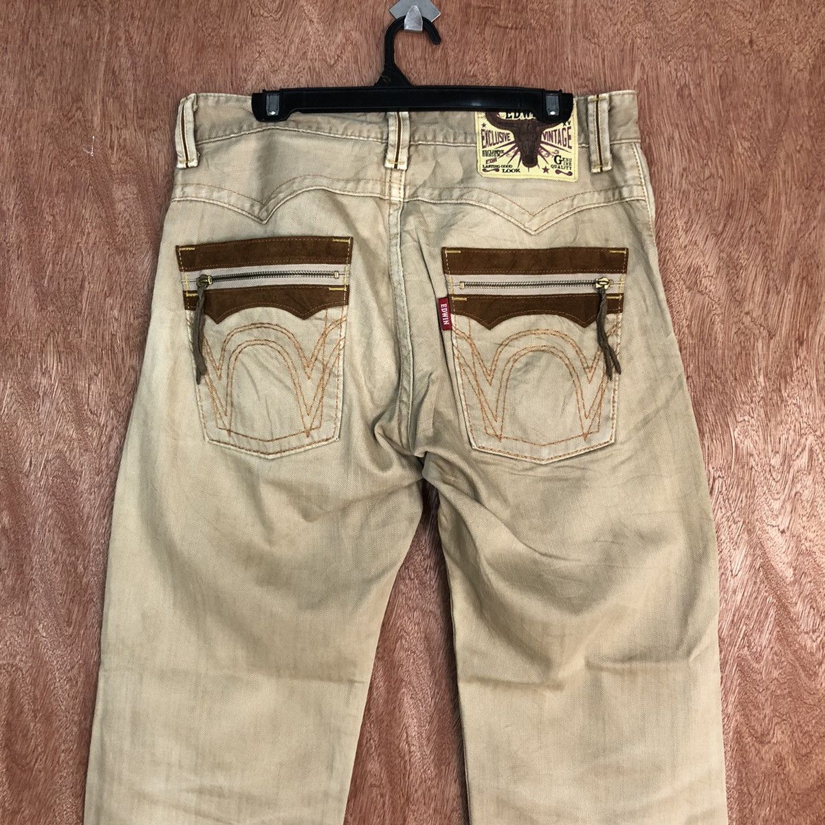 Edwin Edwin Brown distressed Straight Pants #c902 Size US 32 / EU 48 - 10 Thumbnail