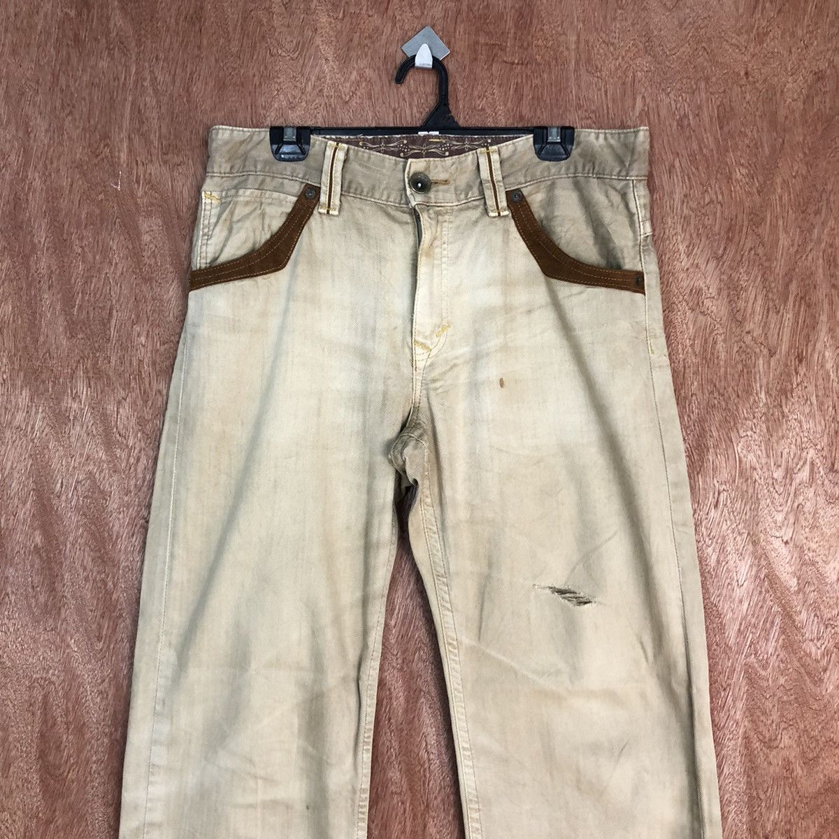 Edwin Edwin Brown distressed Straight Pants #c902 Size US 32 / EU 48 - 2 Thumbnail